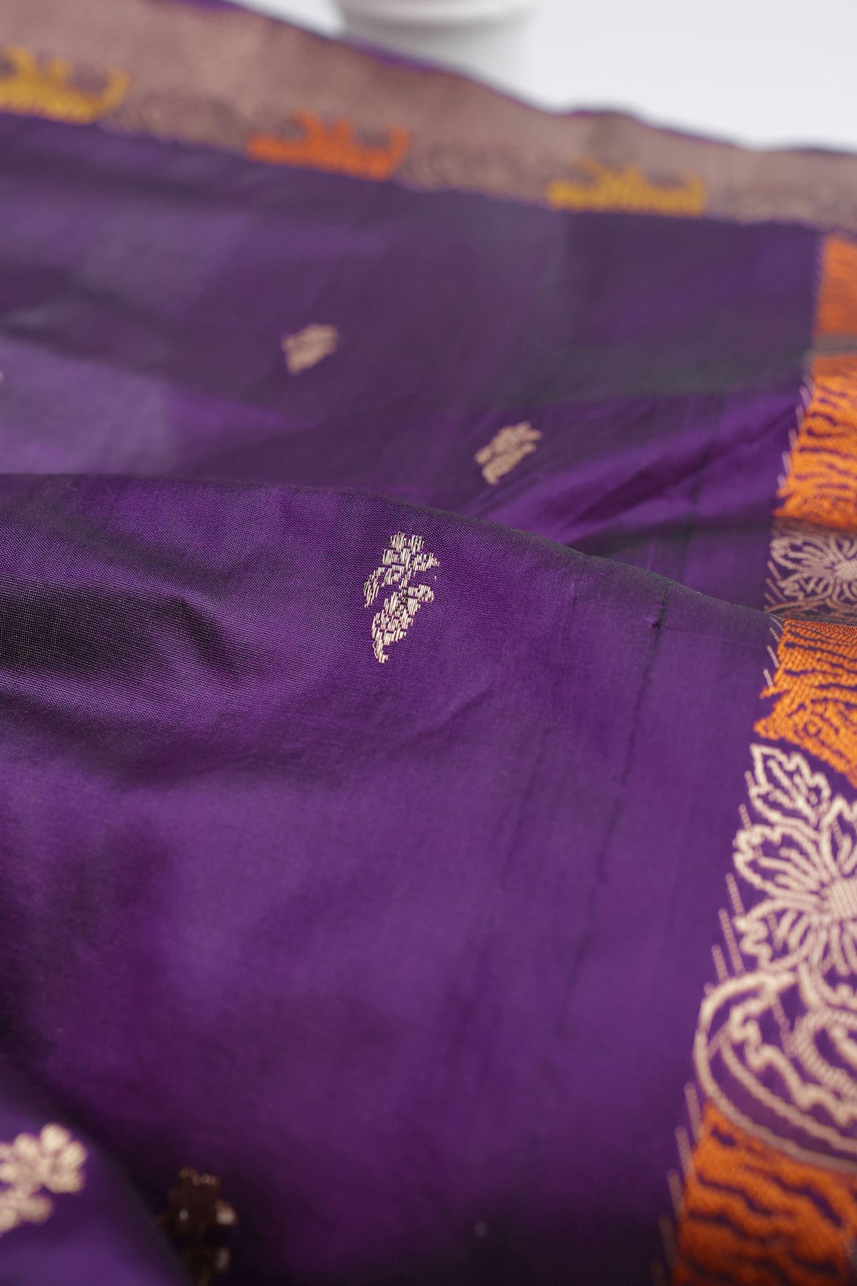 Banarasi Silk Violet Saree
