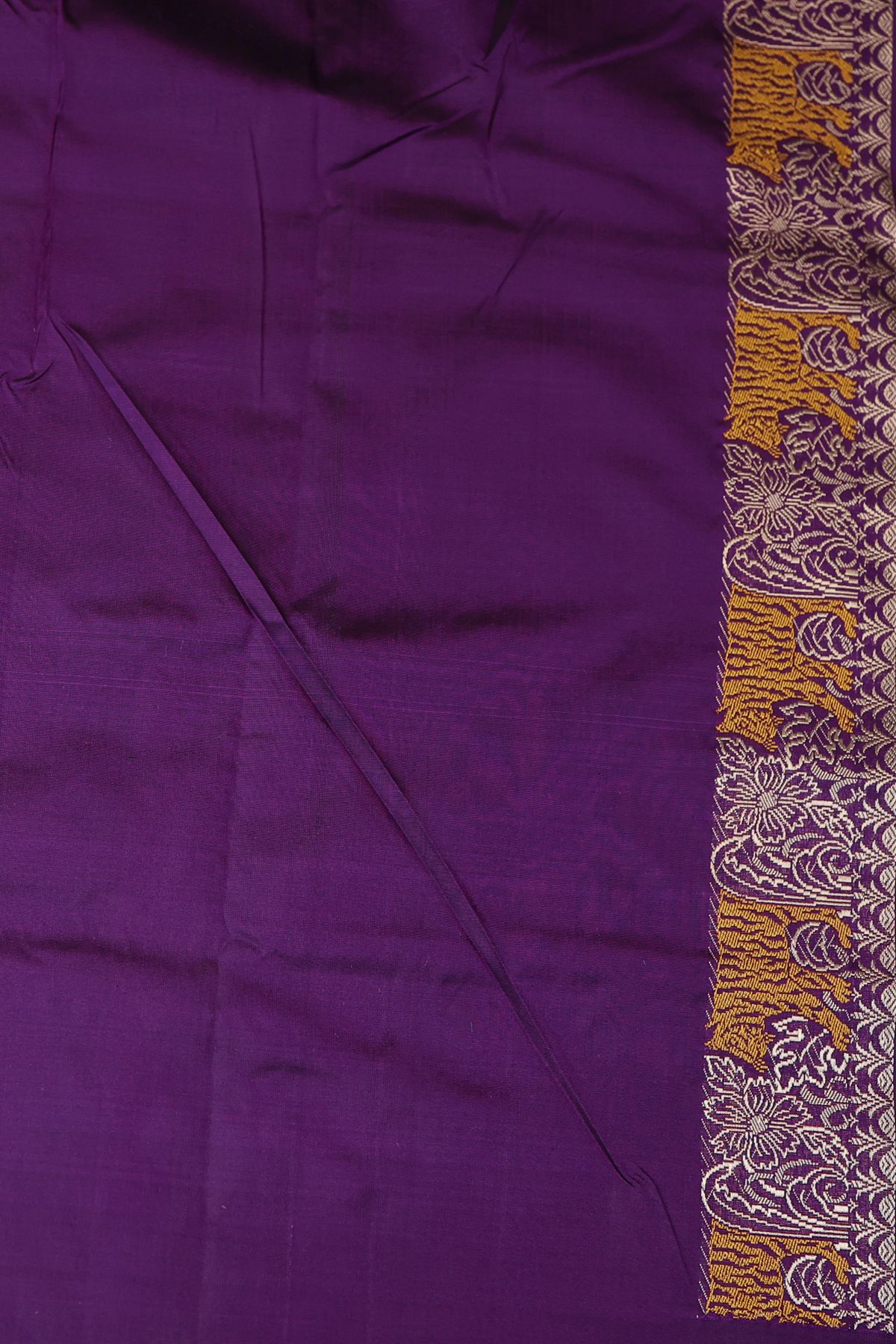 Banarasi Silk Violet Saree