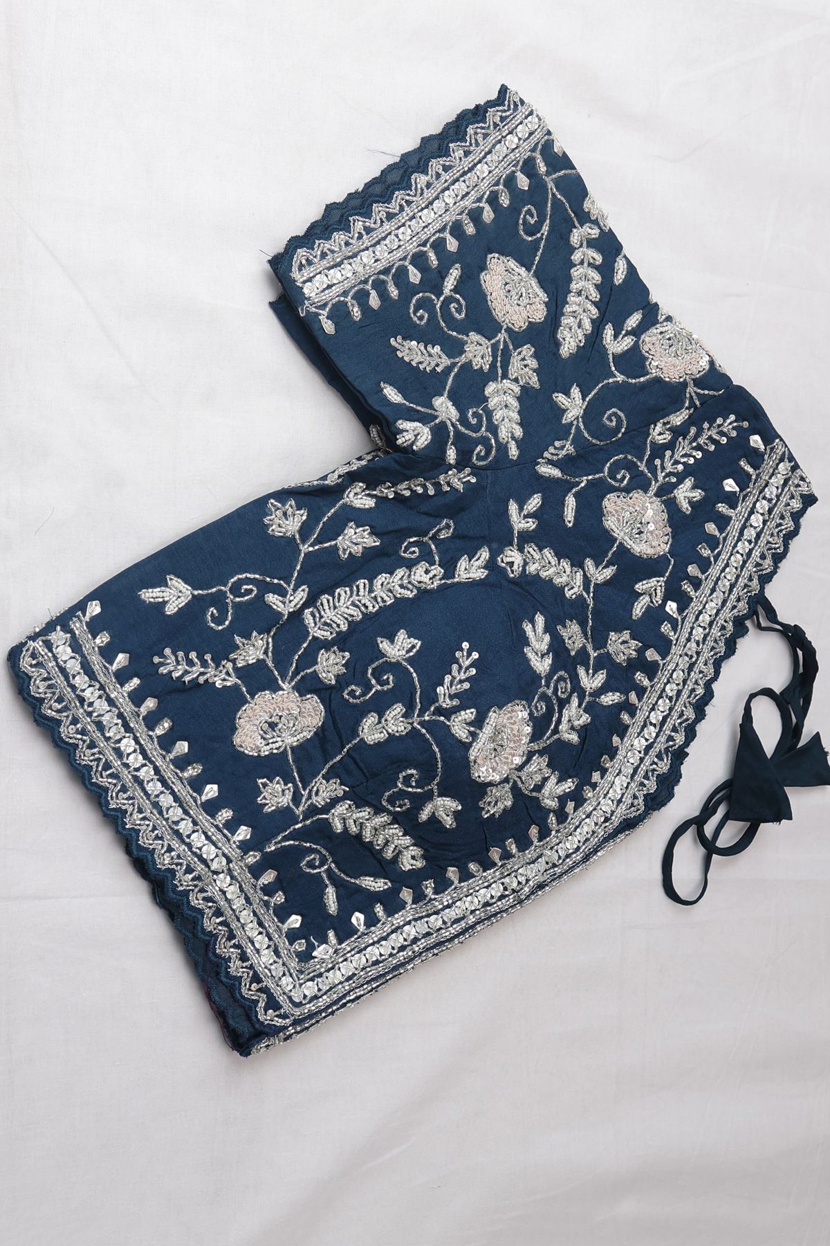 Designer Satin Organza Bottle Green Saree