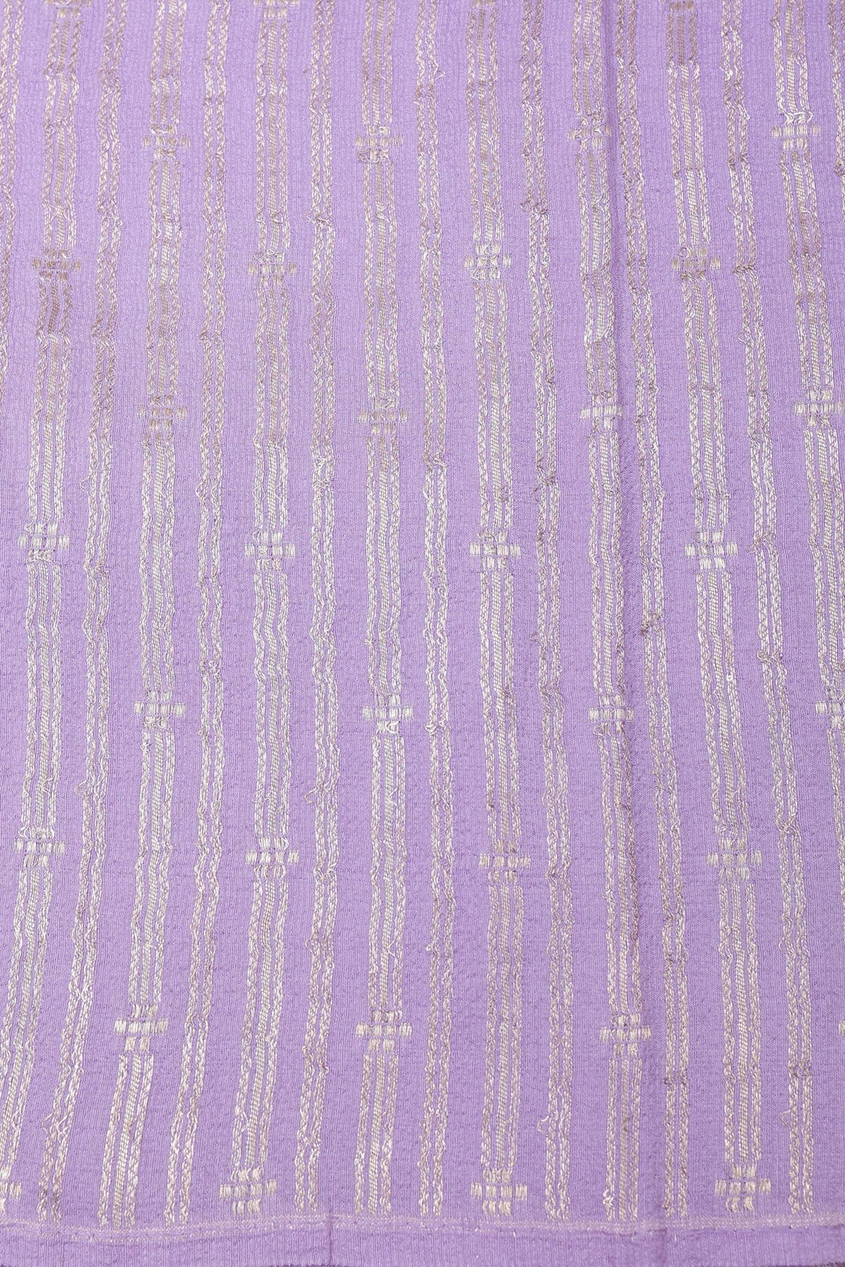 Banarasi Tussar Lavender Saree