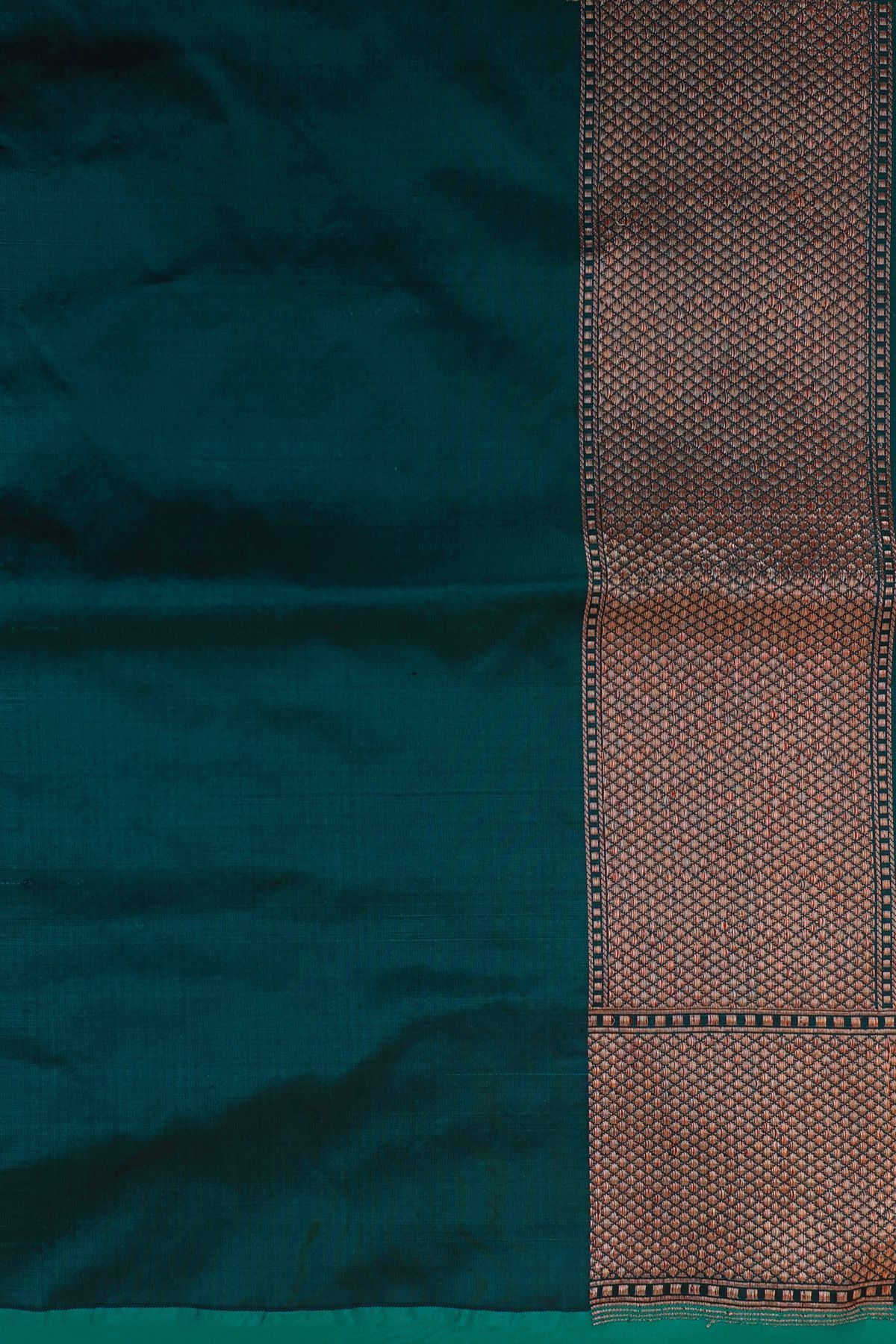 Banarasi Silk Peacock Green Saree