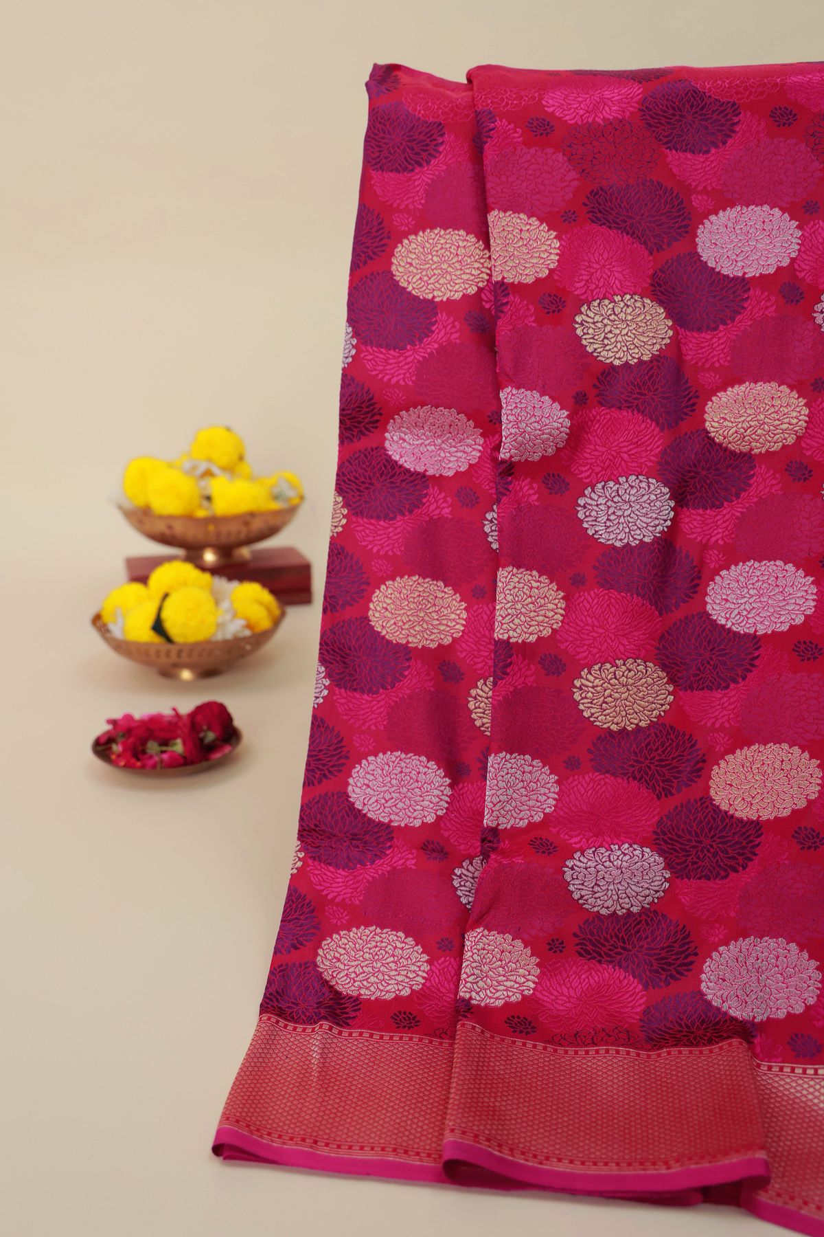 Banarasi Silk Red Saree