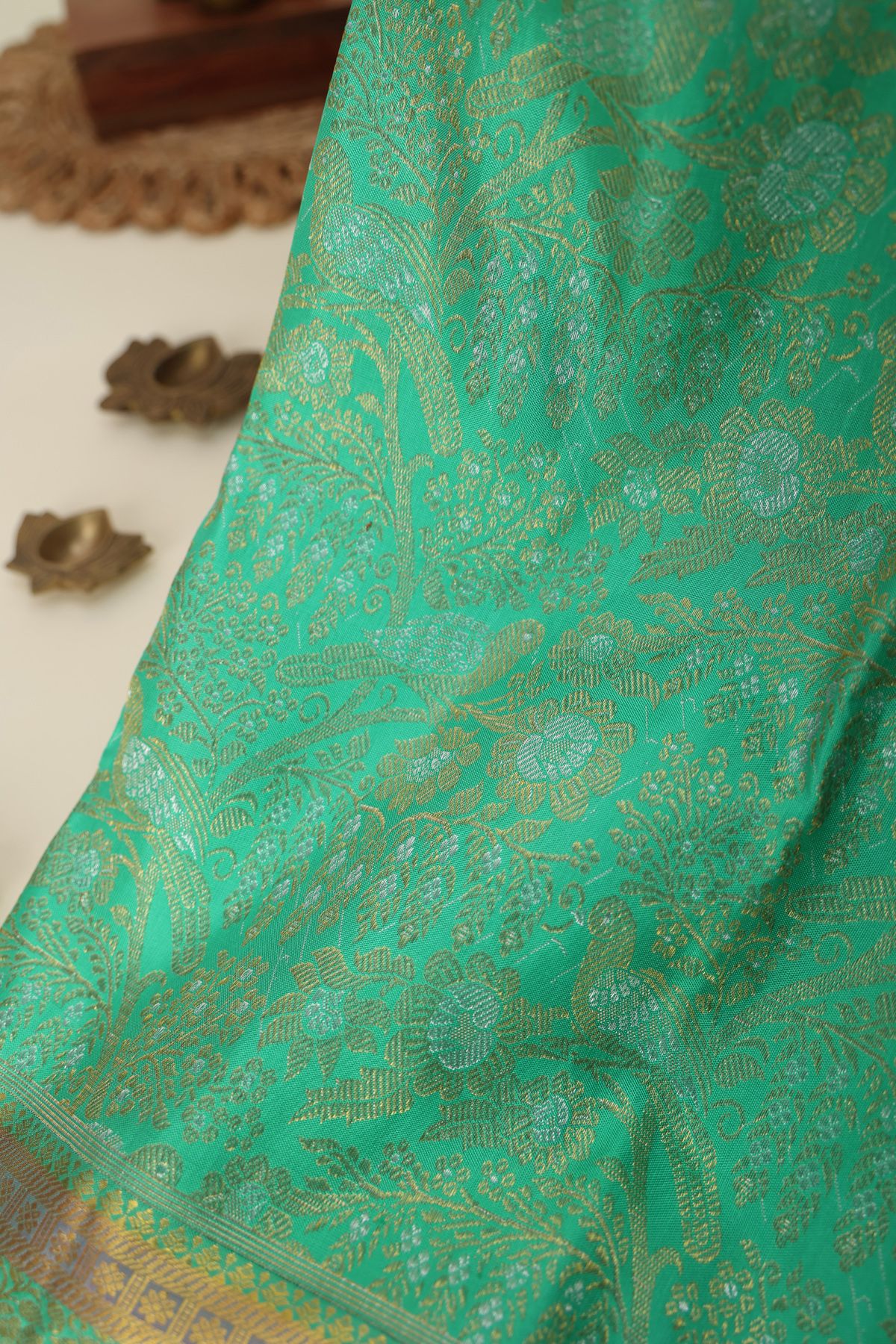 Kancheepuram Silk Sea Green Saree
