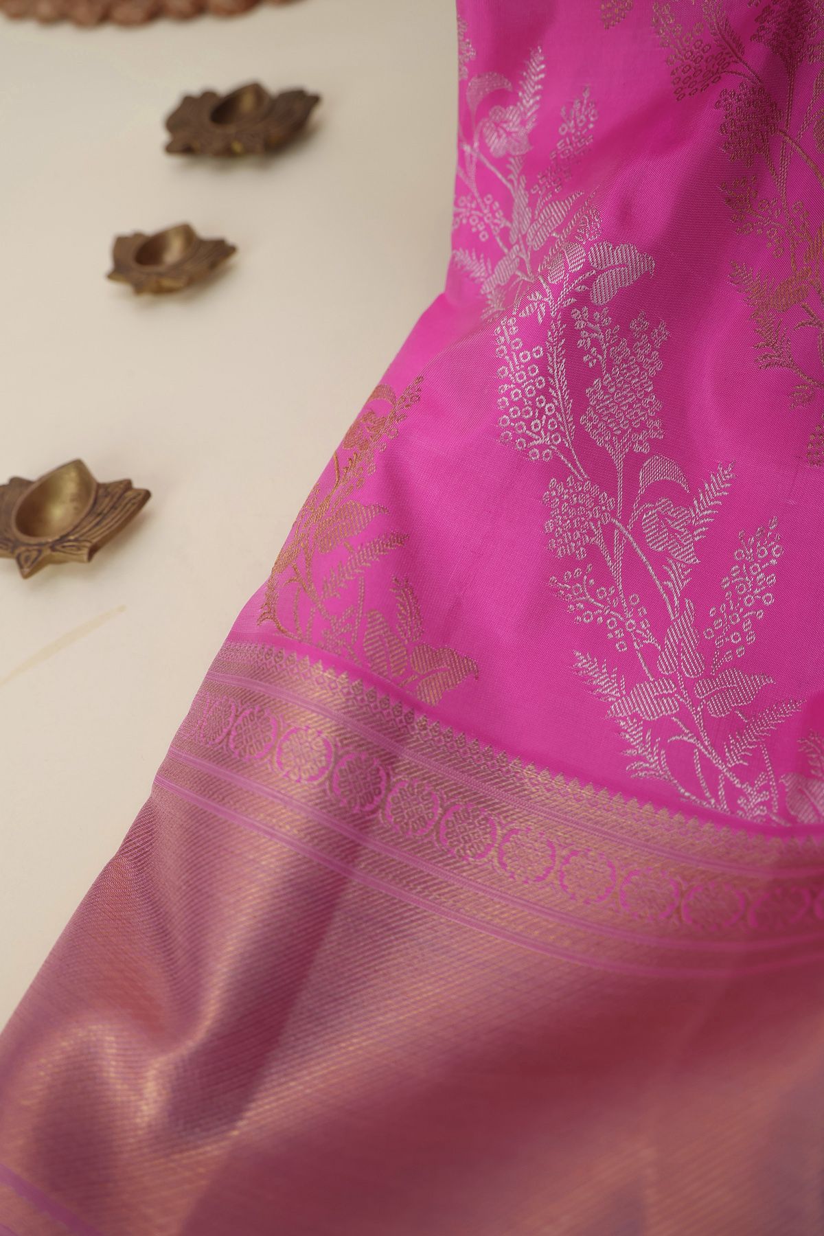 Kancheepuram Silk Pink Saree