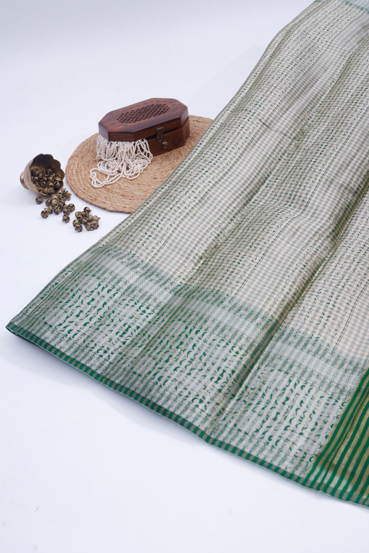 Designer Chiniya Multicolour Saree
