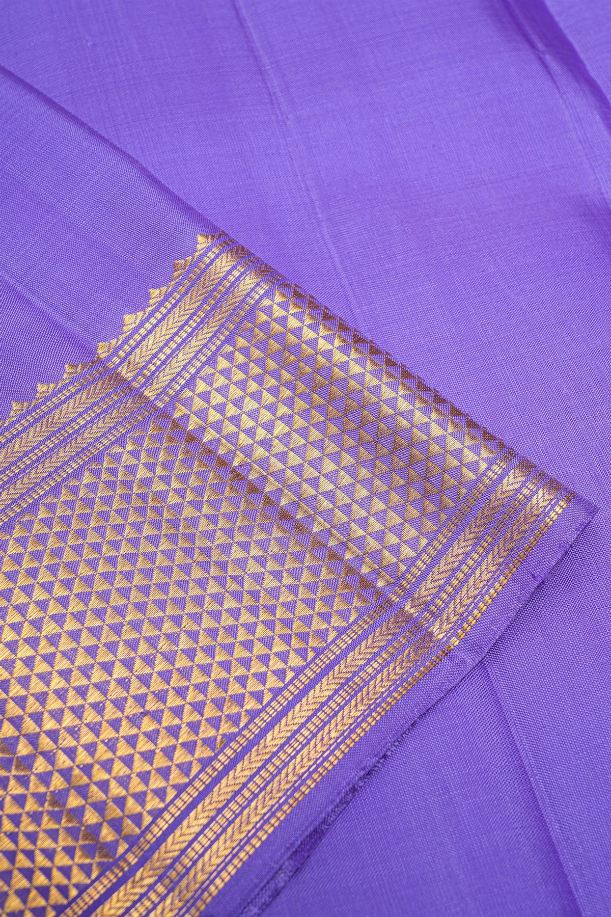 Kancheepuram Silk Lavender Dhoti