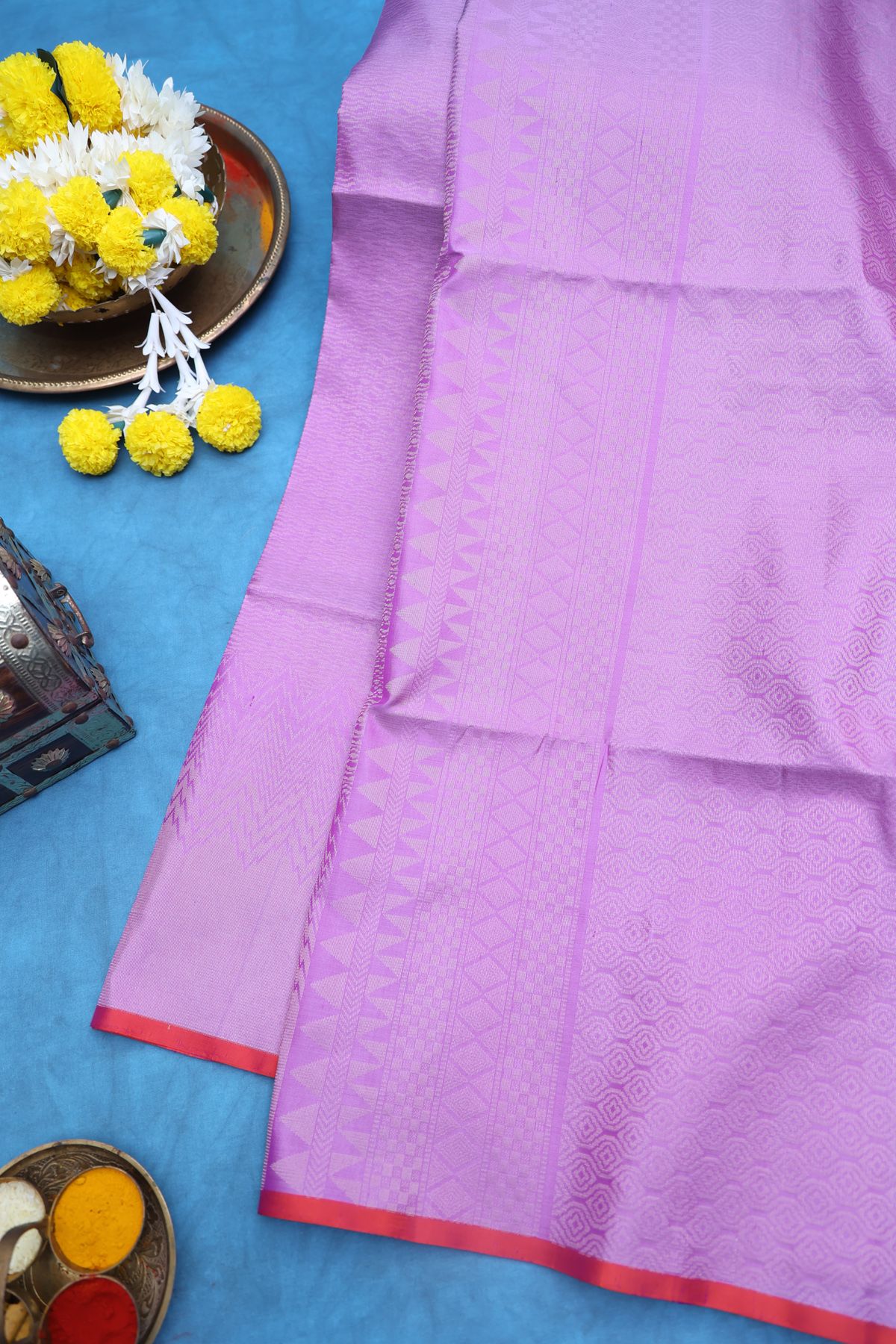 Coimbatore Soft Silk Lilac Saree