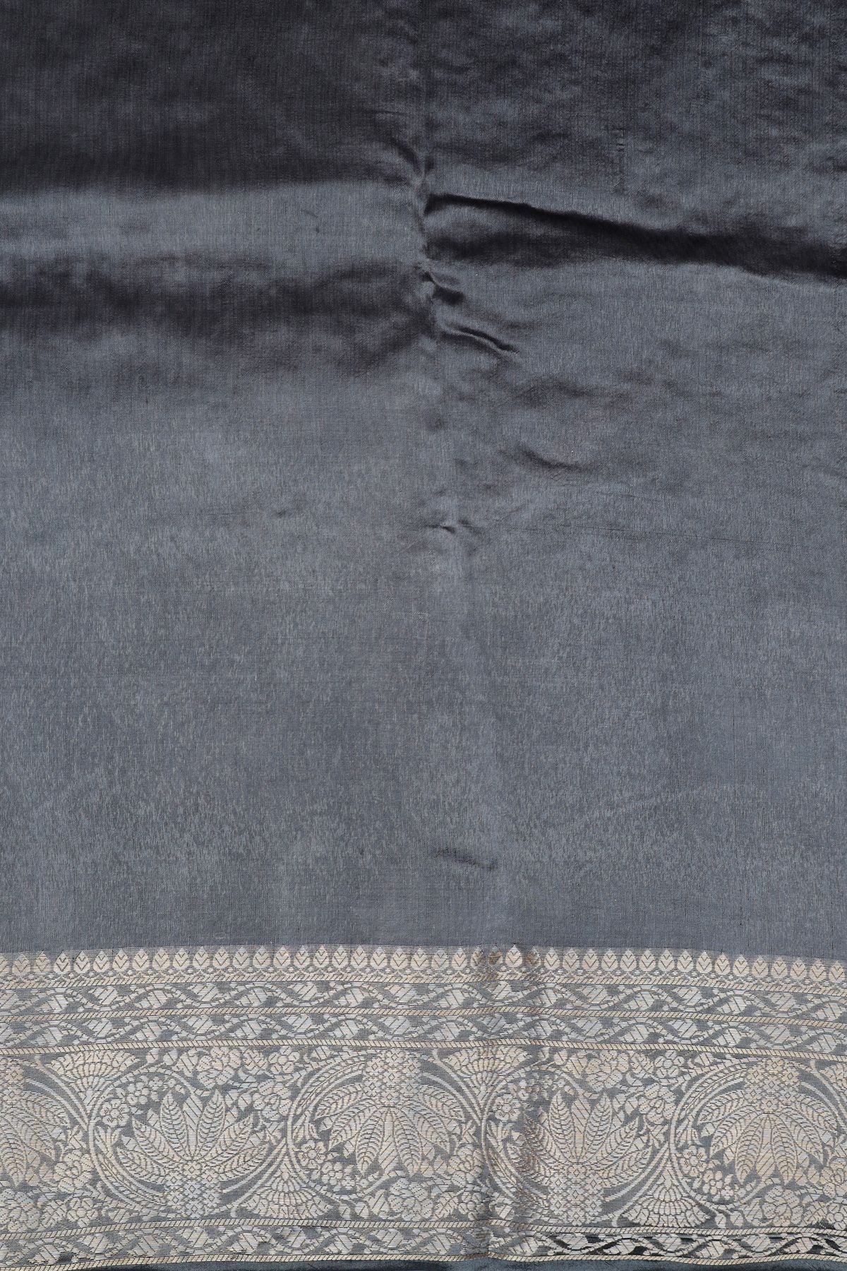 Matka Silk Light Grey Saree