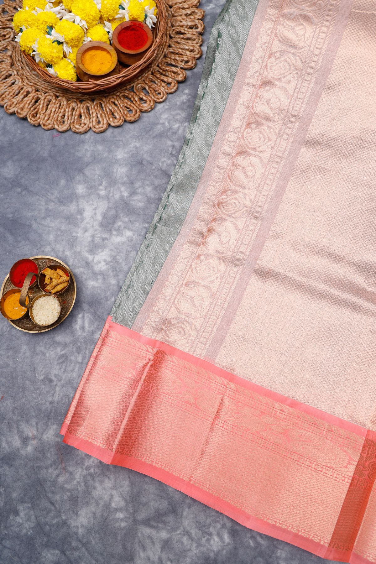 Kuppadam Sico Grey Saree