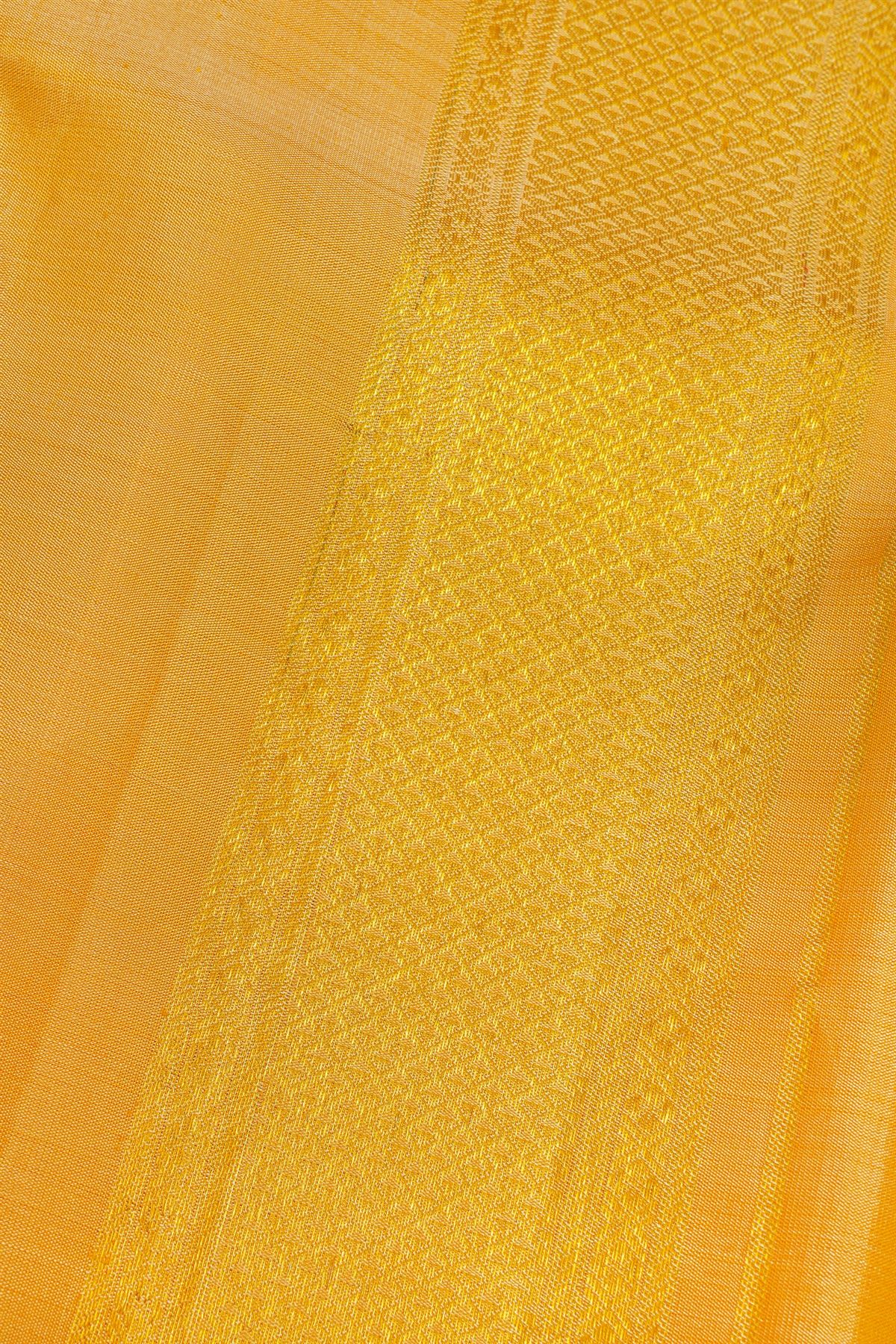Kancheepuram Silk Mustard Dhoti