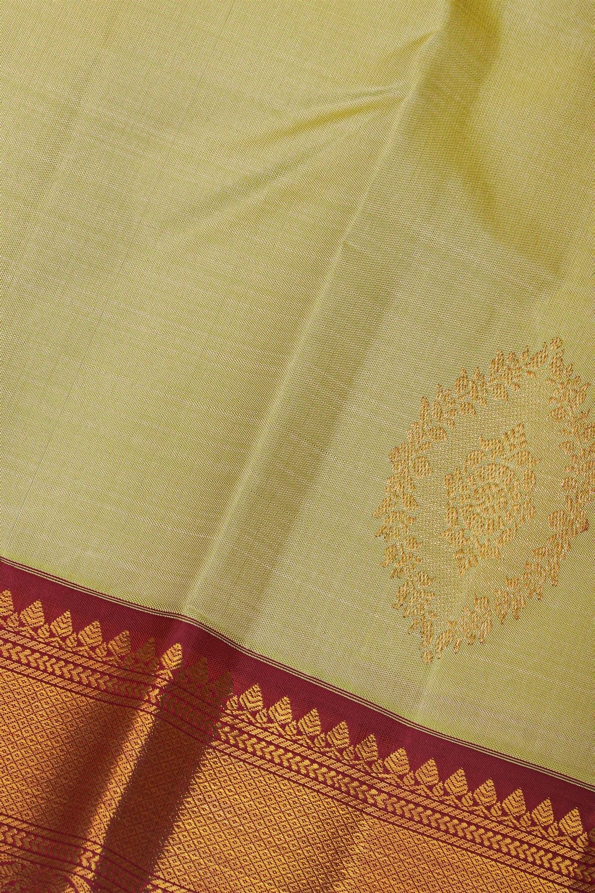 Kancheepuram Silk Cream Saree