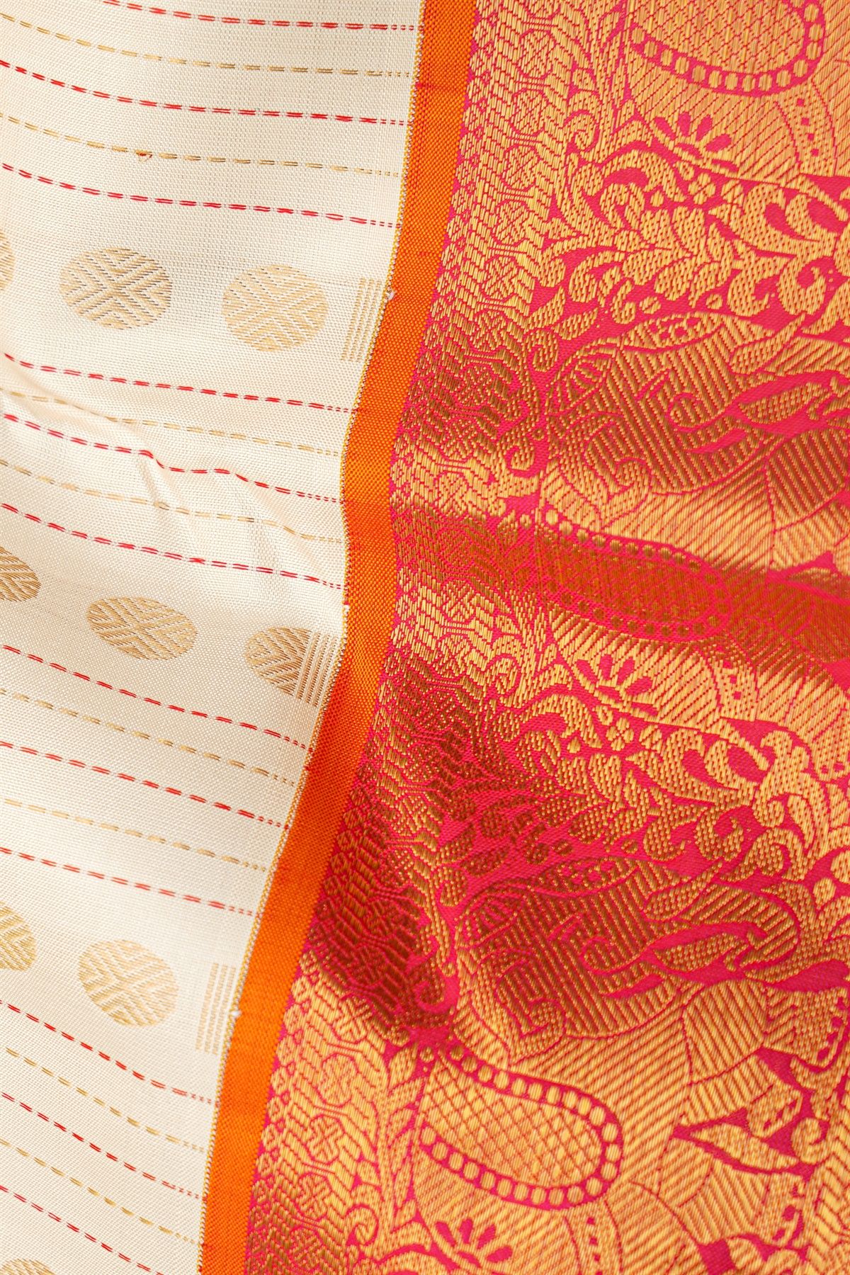 Kancheepuram Silk White Saree