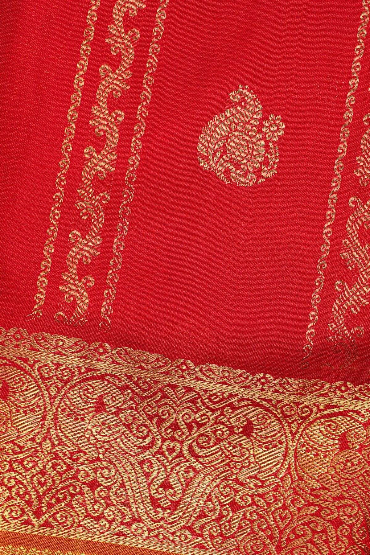 Venkatagiri Silk Red Saree