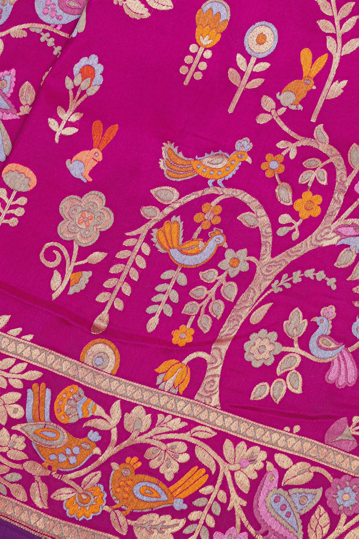 Banarasi Silk Pink Saree