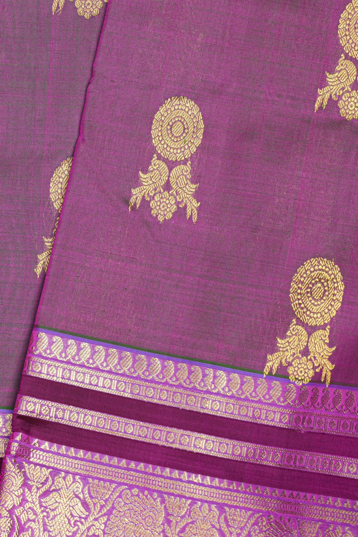 Venkatagiri Silk Purple Saree