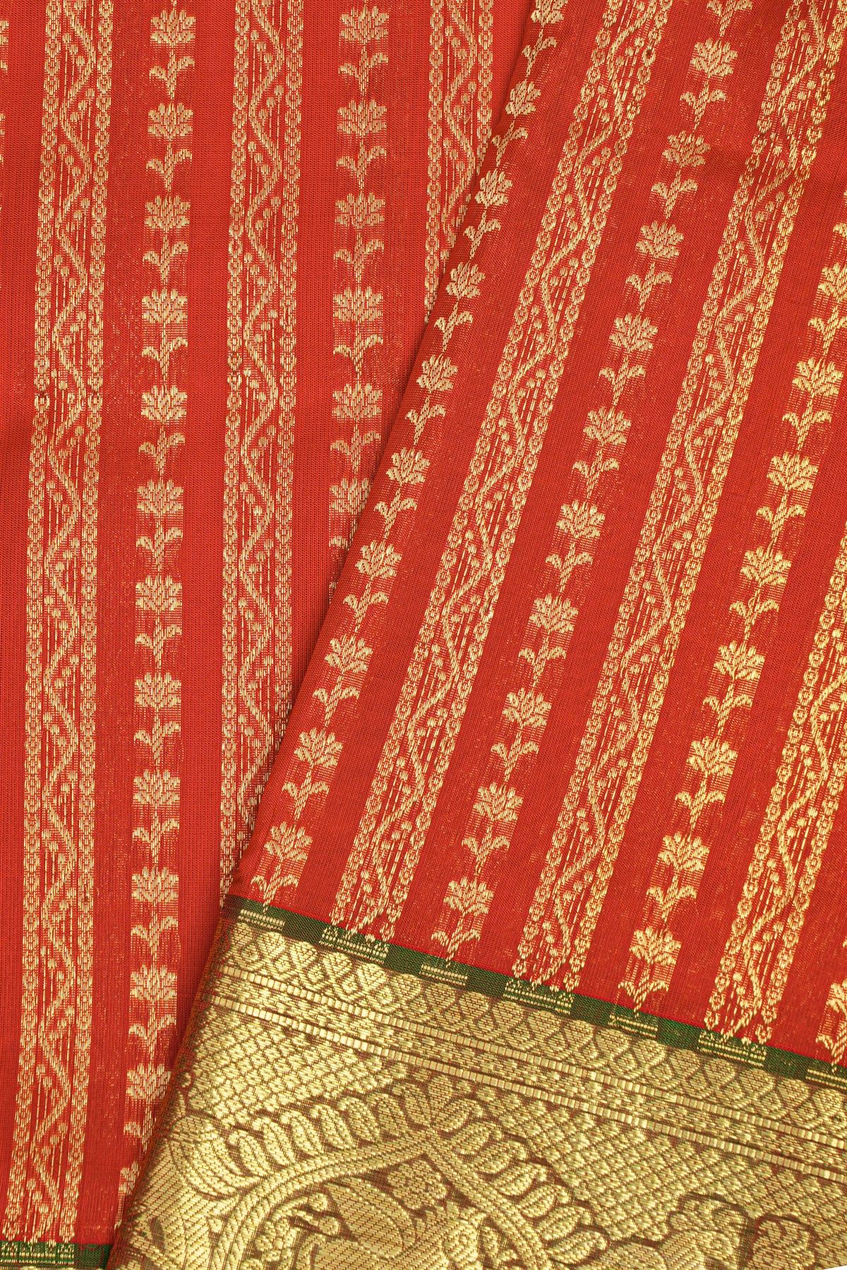 Venkatagiri Silk Red Saree
