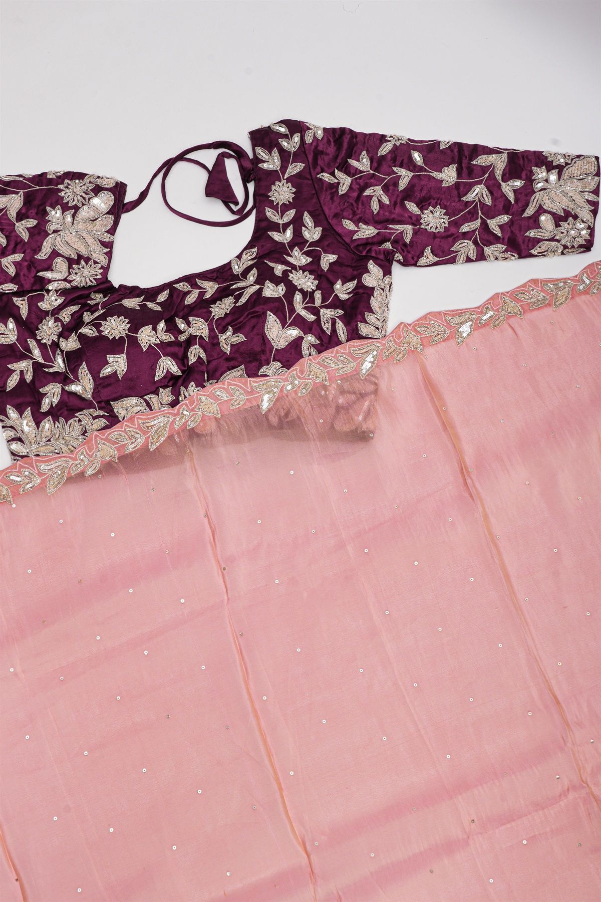 Designer Tissue Onion Pink Saree