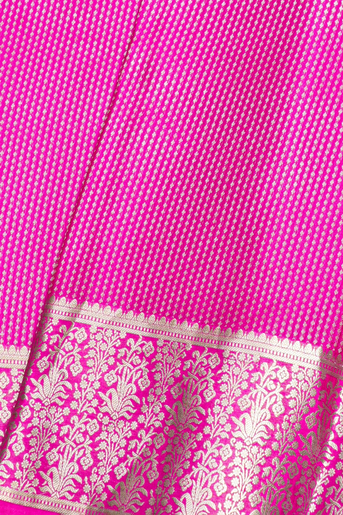 Mysore Crepe Pink Saree