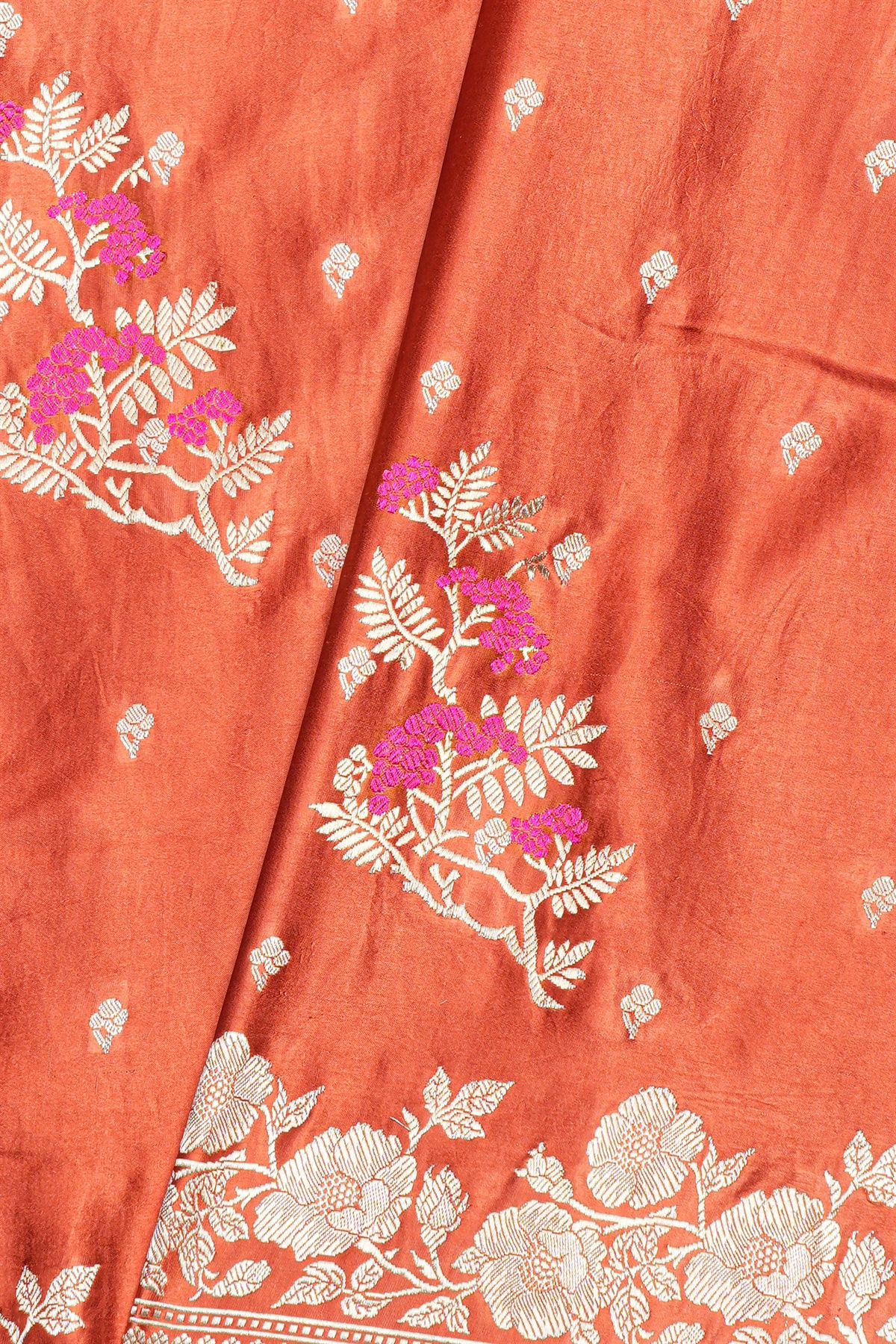 Banarasi Silk Rust Saree