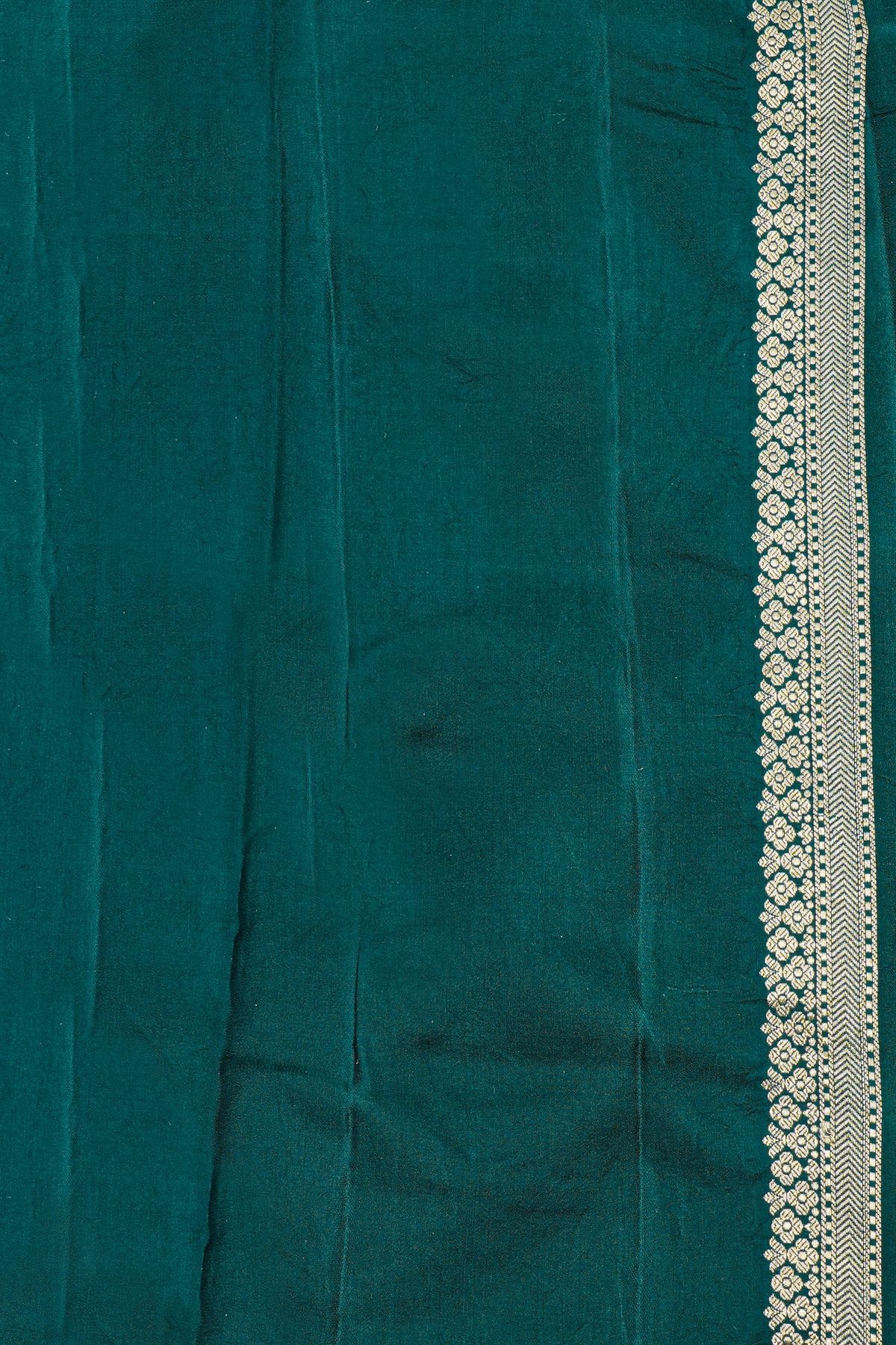 Banarasi Silk Rama Green Saree
