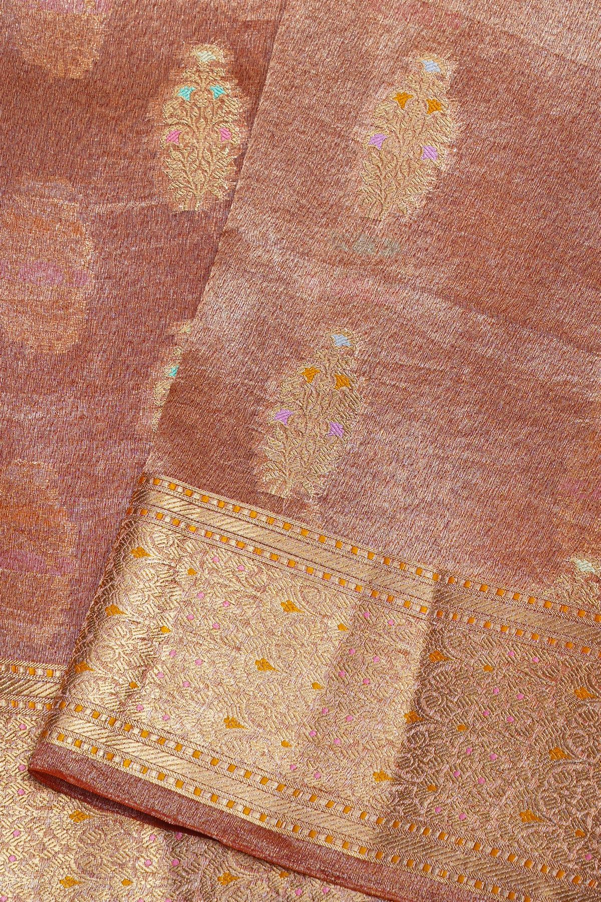 Designer Organza Red Saree