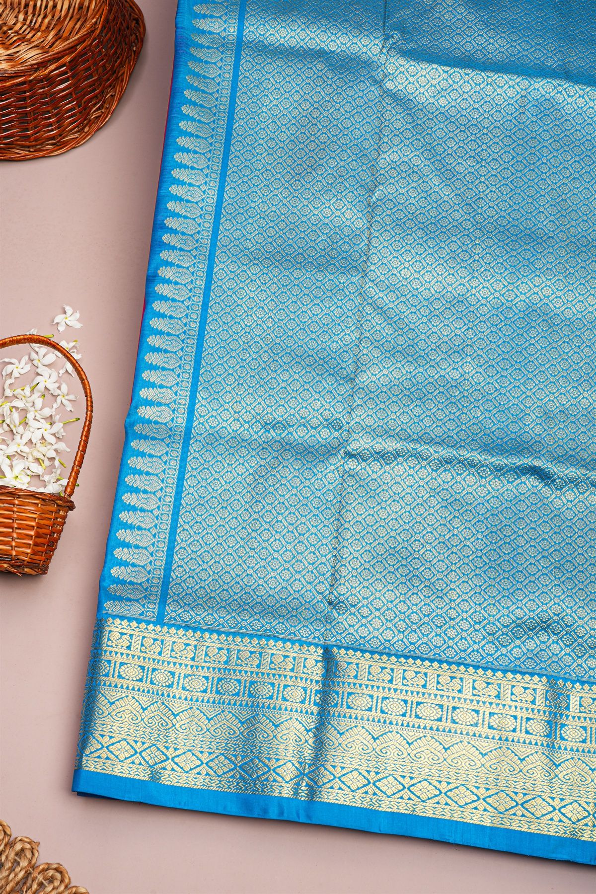 Venkatagiri Silk Pink Saree
