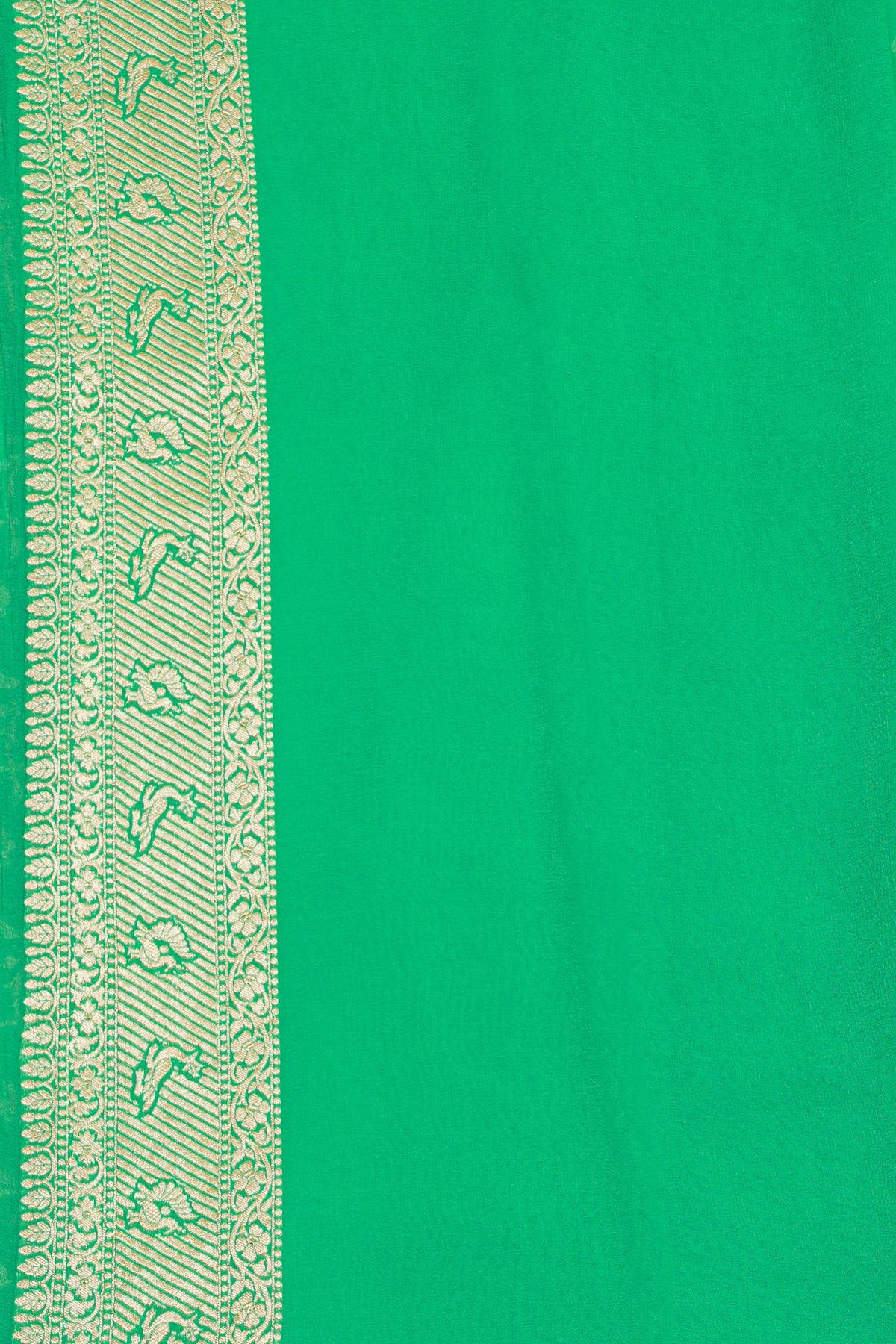 Designer Georgette Sea Green Saree