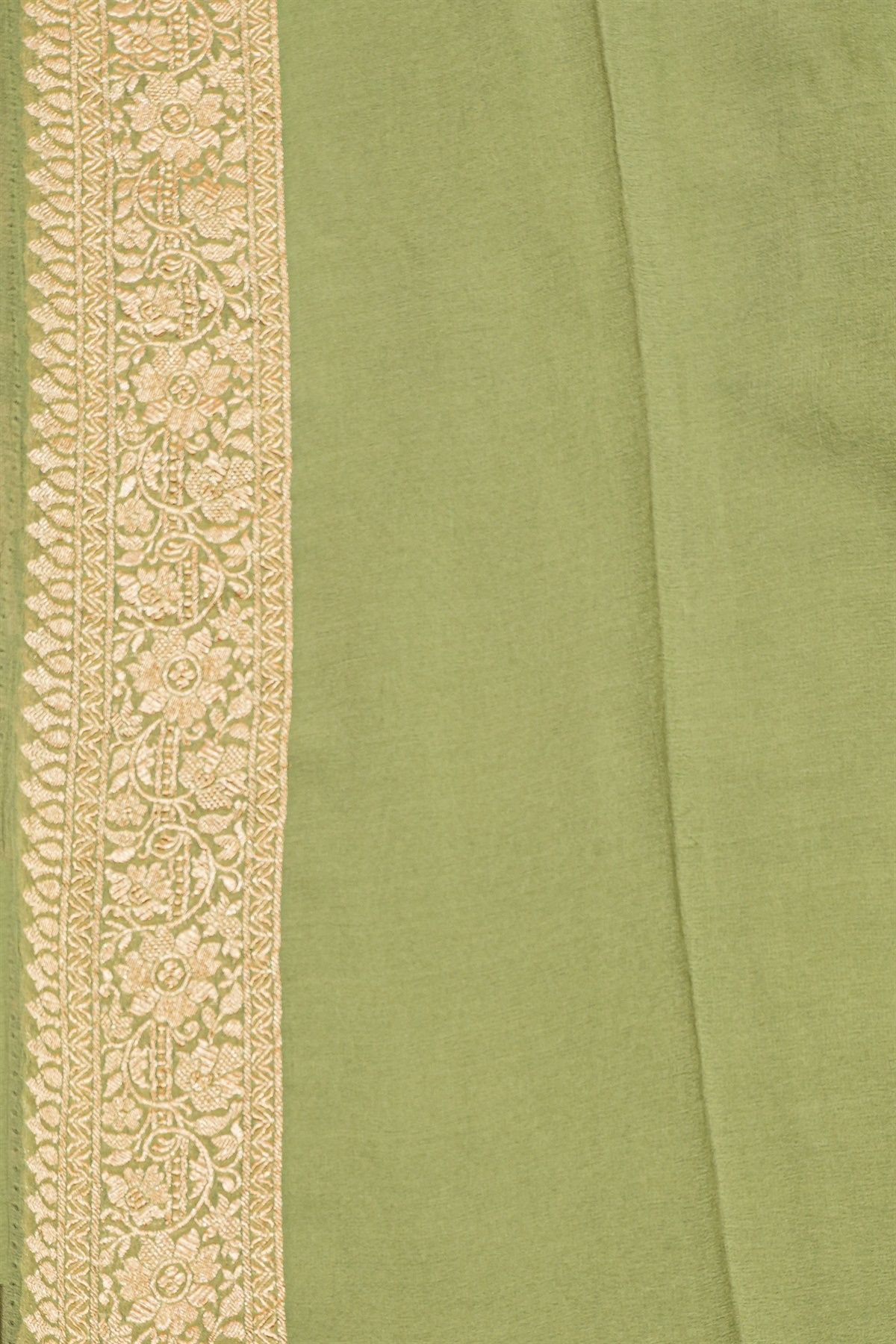 Designer Georgette Light Green Saree