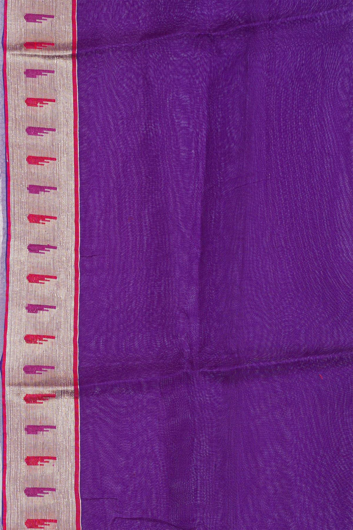 Designer Organza Purple Saree