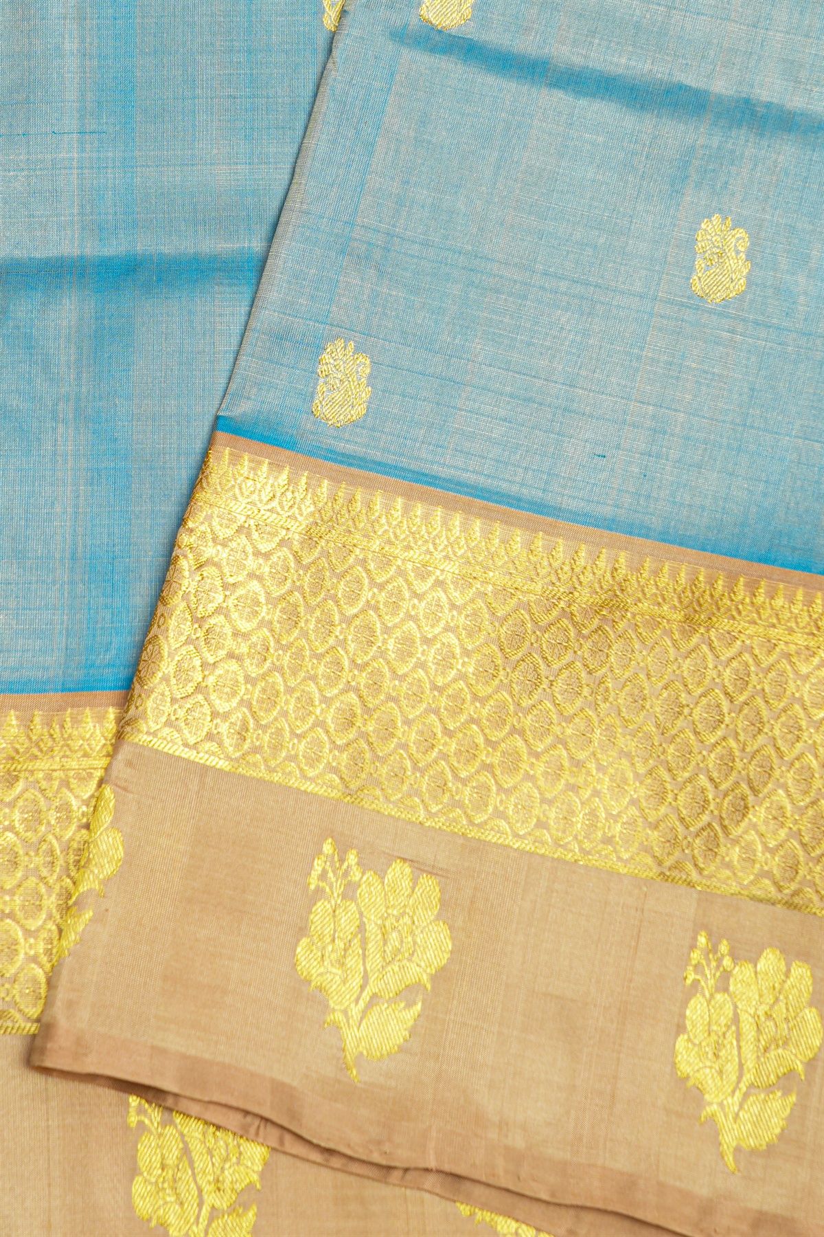 Venkatagiri Silk Sky Blue Saree