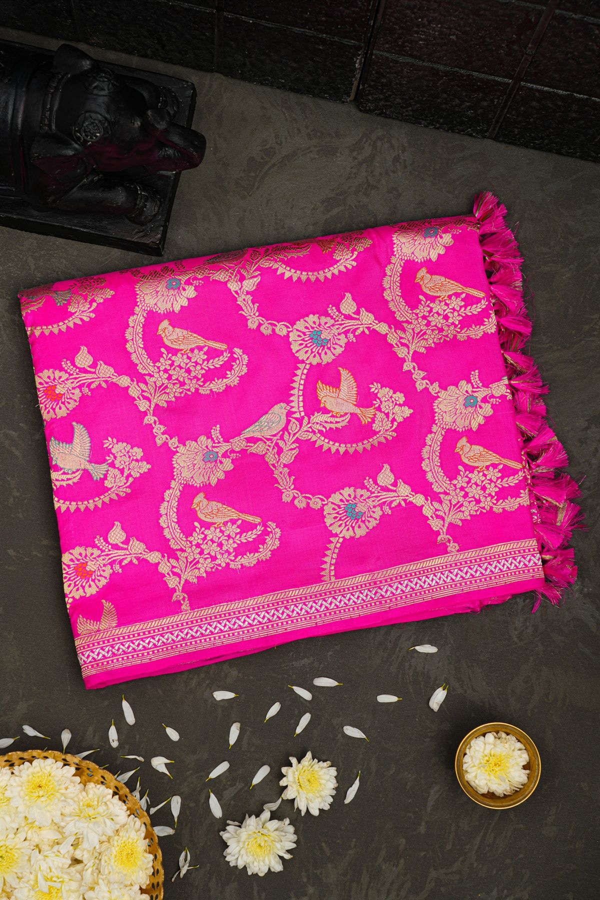 Banarasi Silk Pink Saree