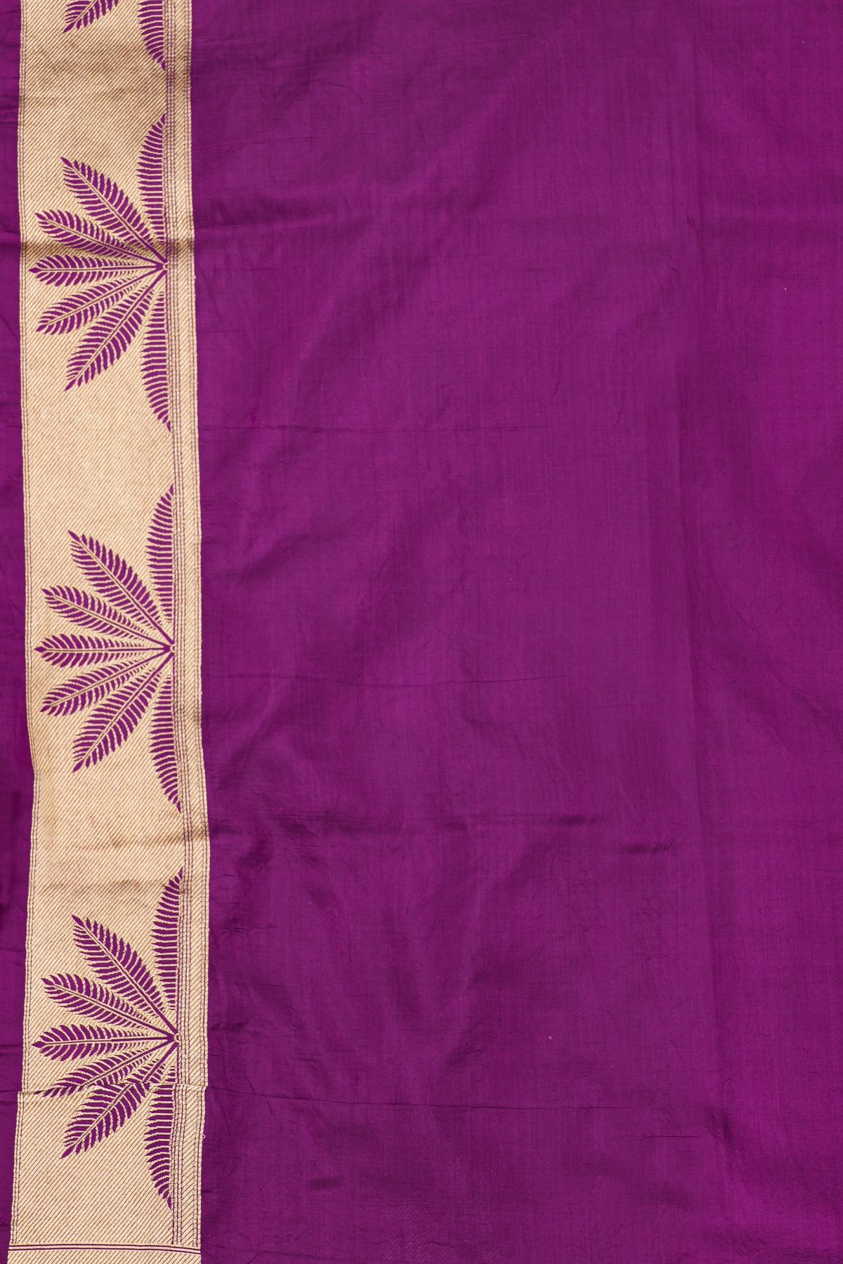 Banarasi Silk Dark Purple Saree