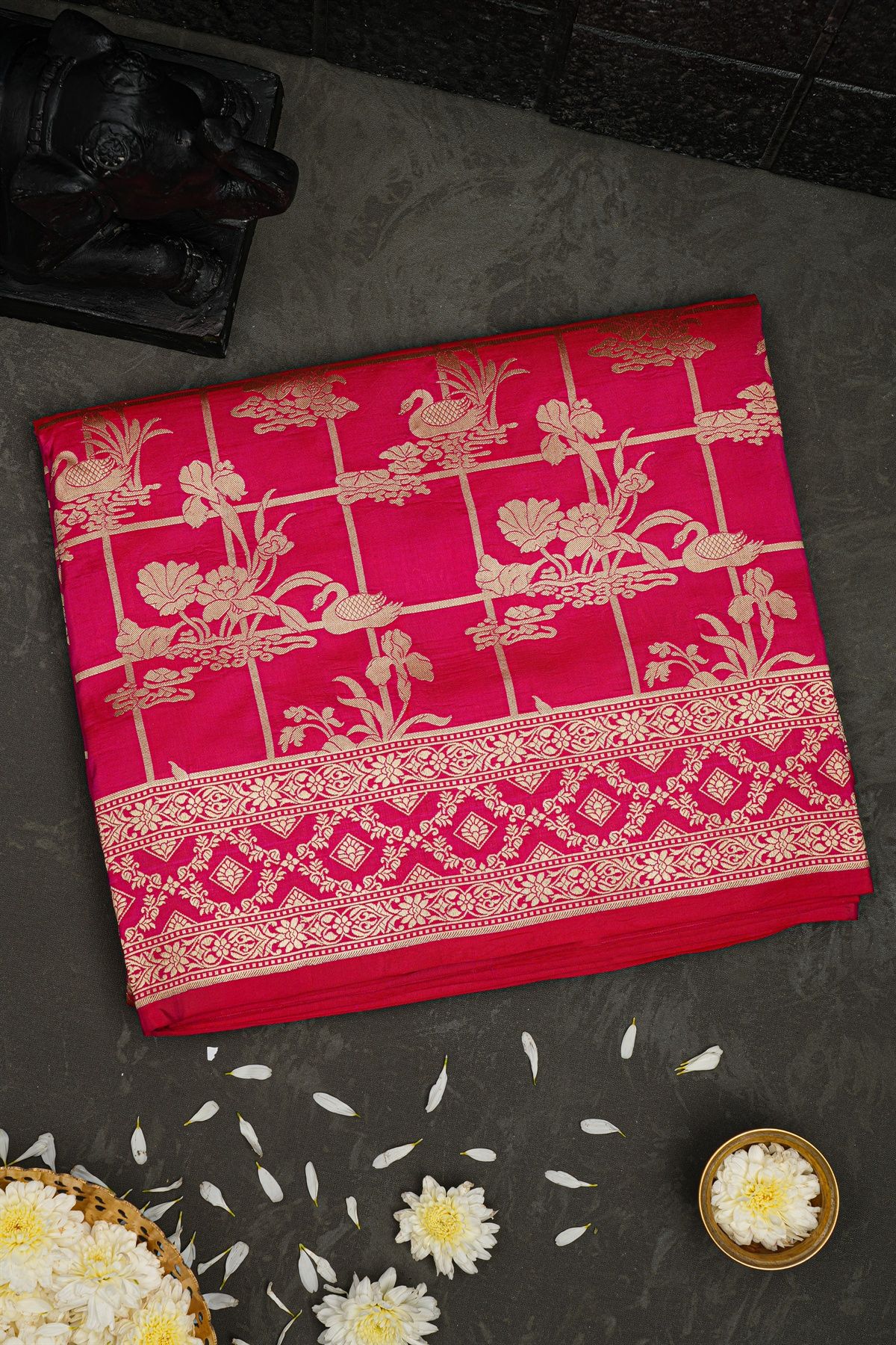 Banarasi Silk Pink Saree