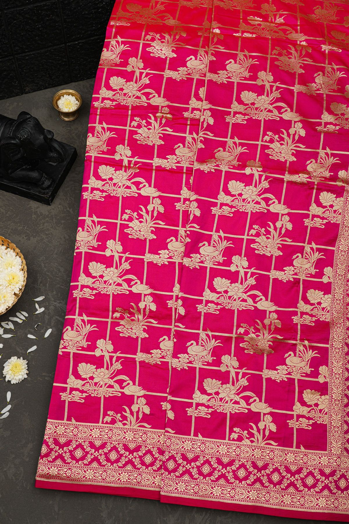Banarasi Silk Pink Saree