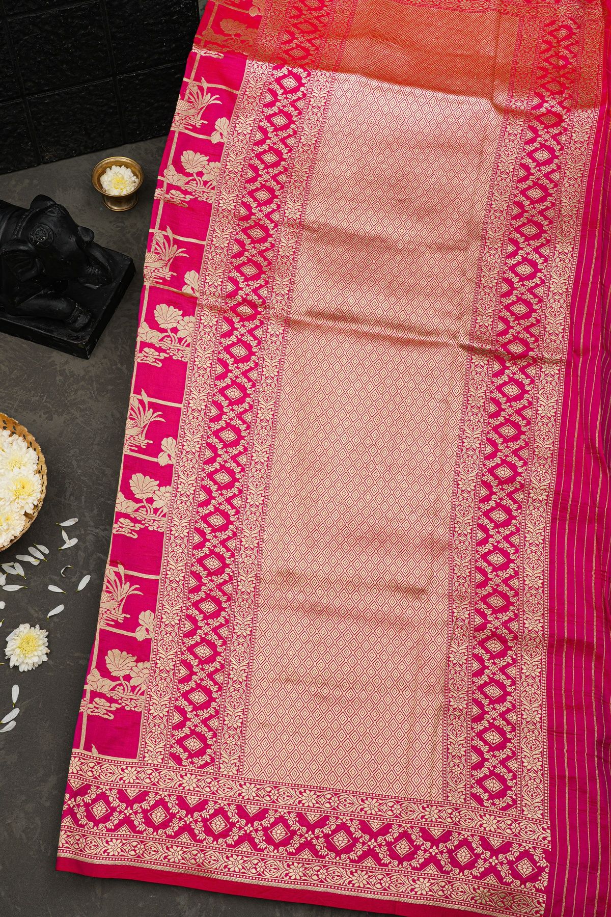 Banarasi Silk Pink Saree