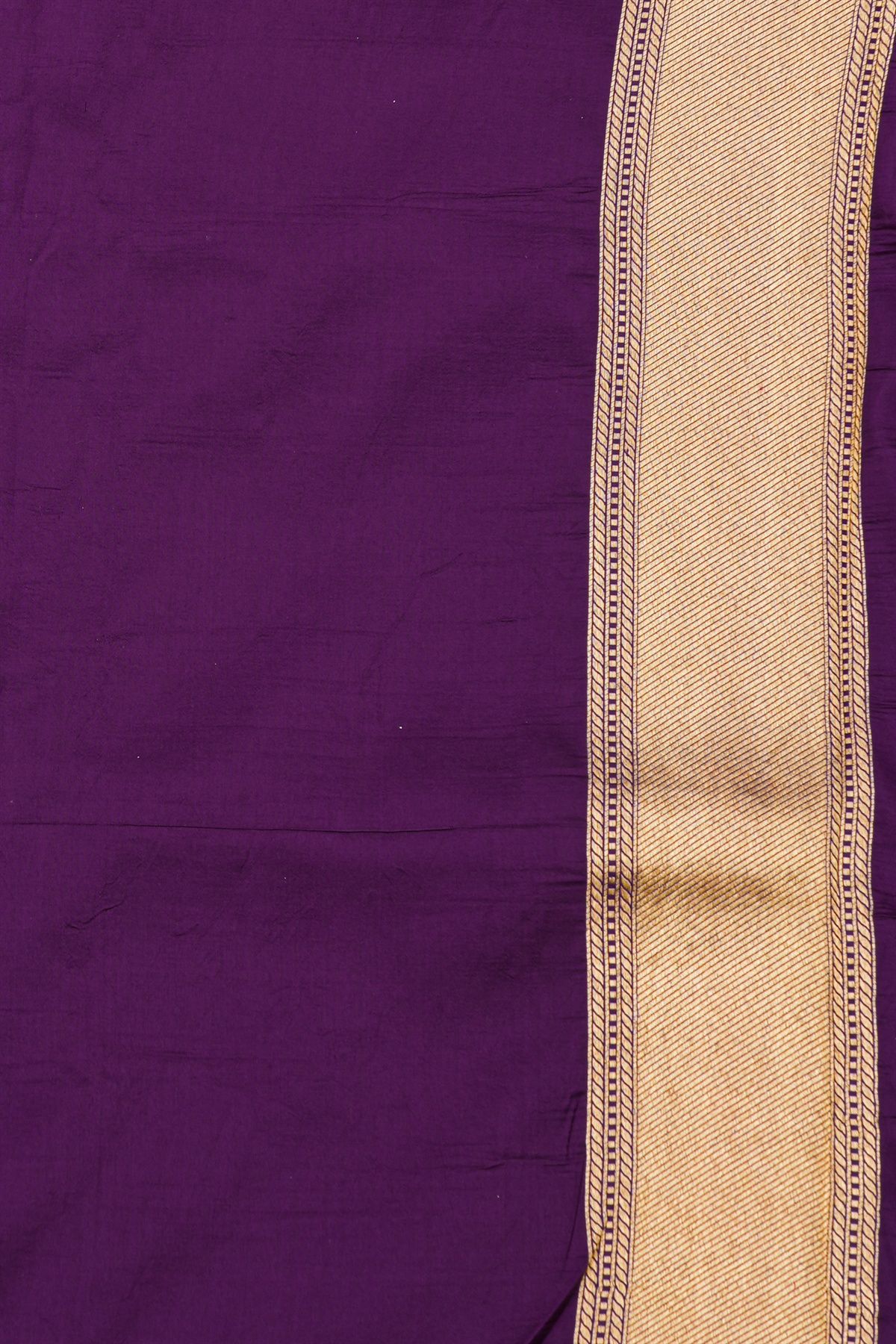 Banarasi Silk Dark Purple Saree