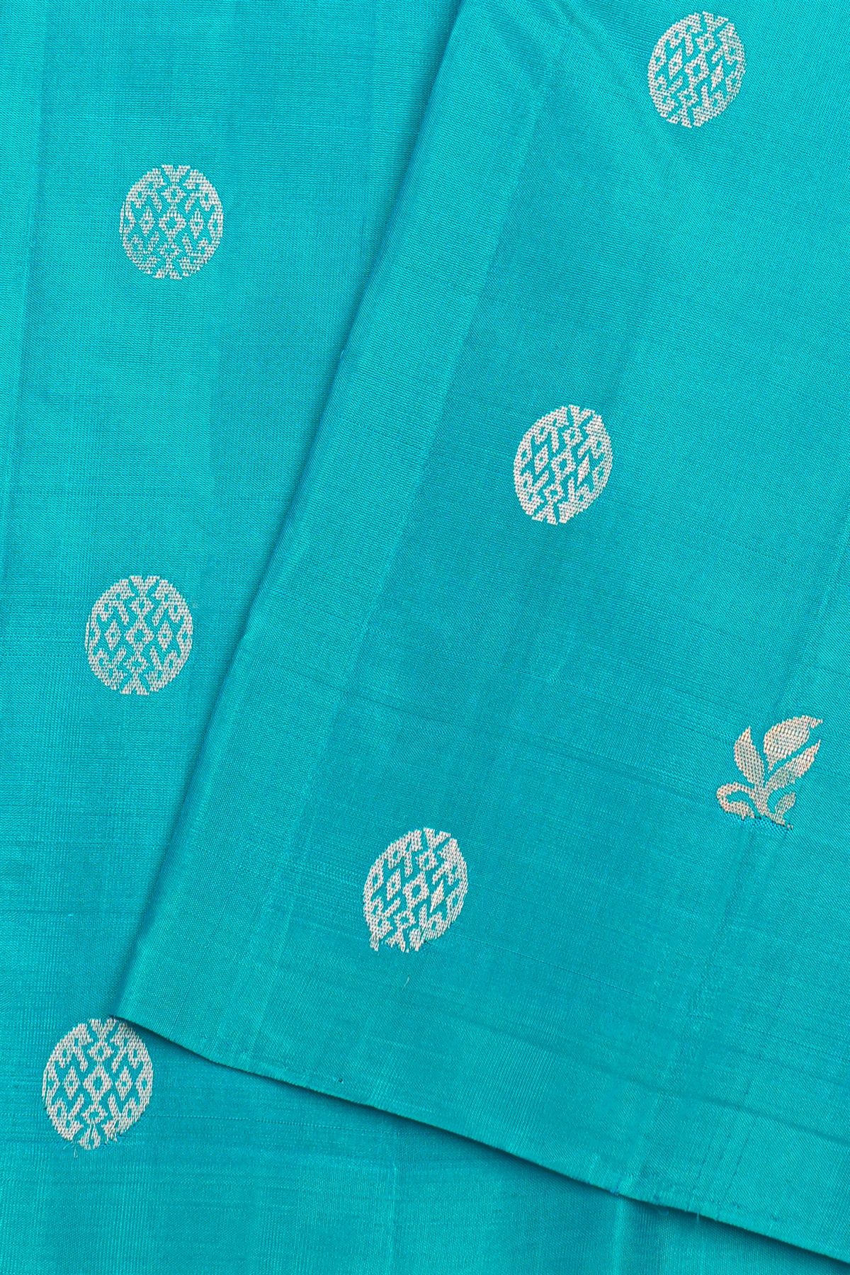 Coimbatore Soft Silk Sky Blue Saree