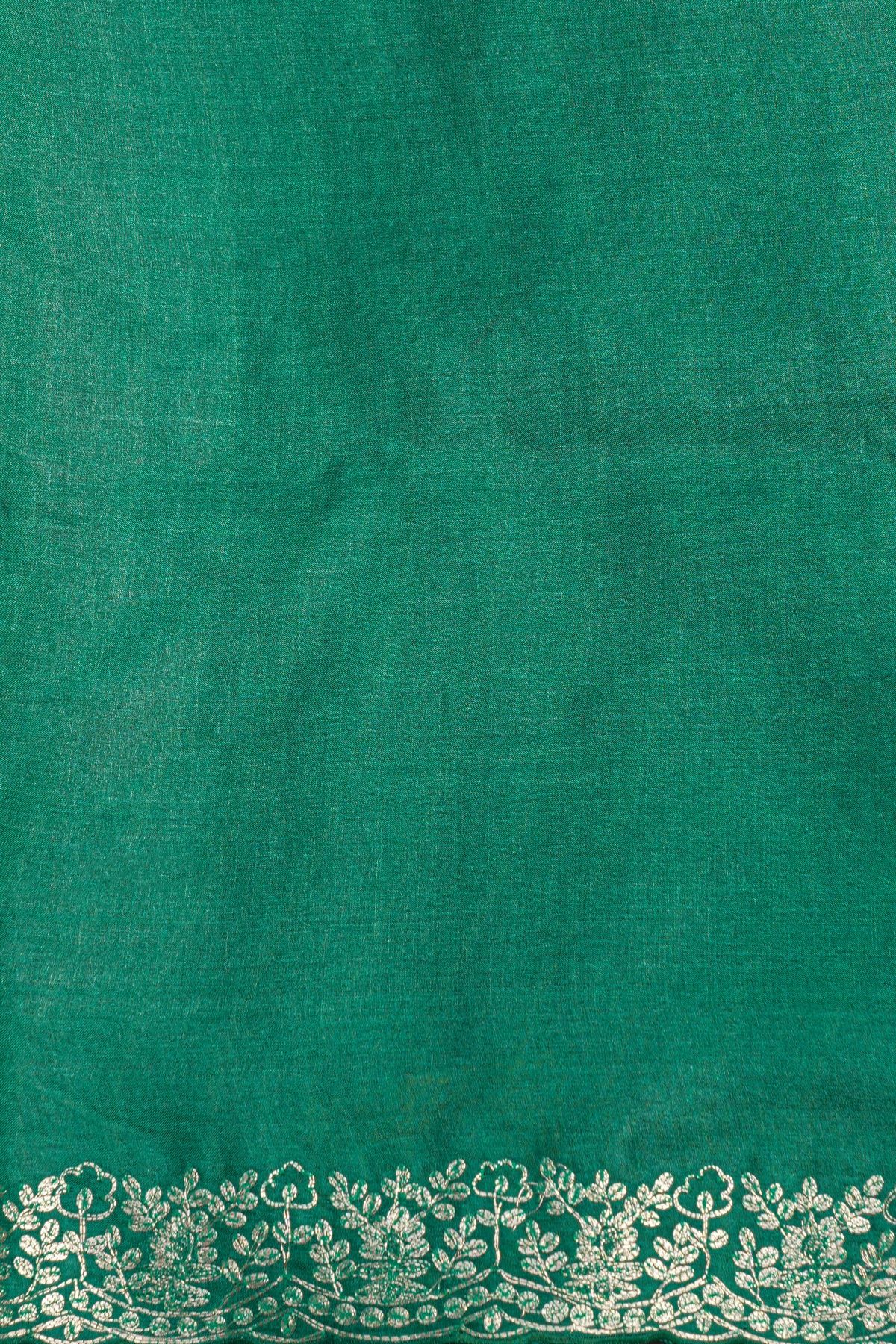Designer Tussar Sea Green Saree