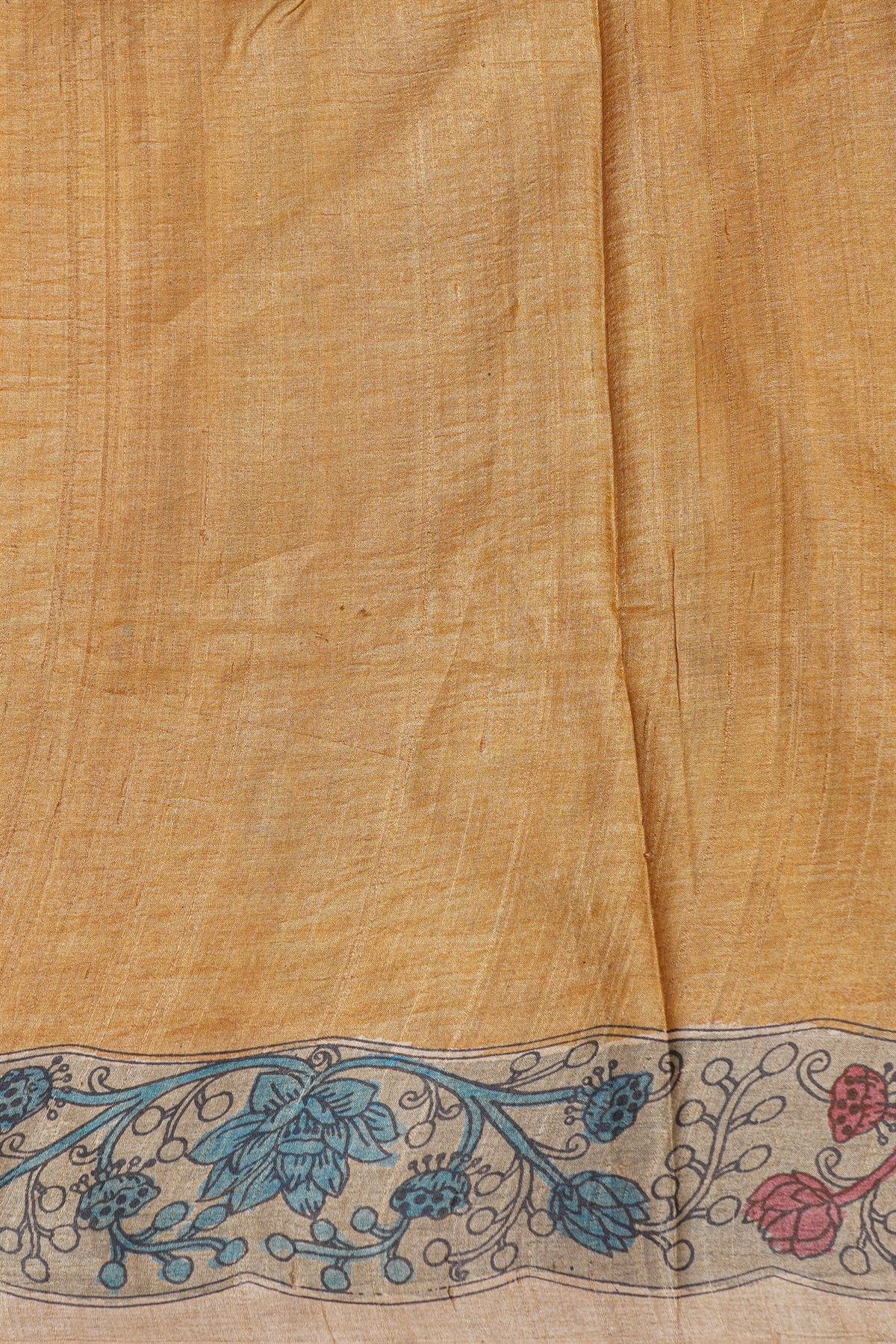Designer Tussar Beige Saree