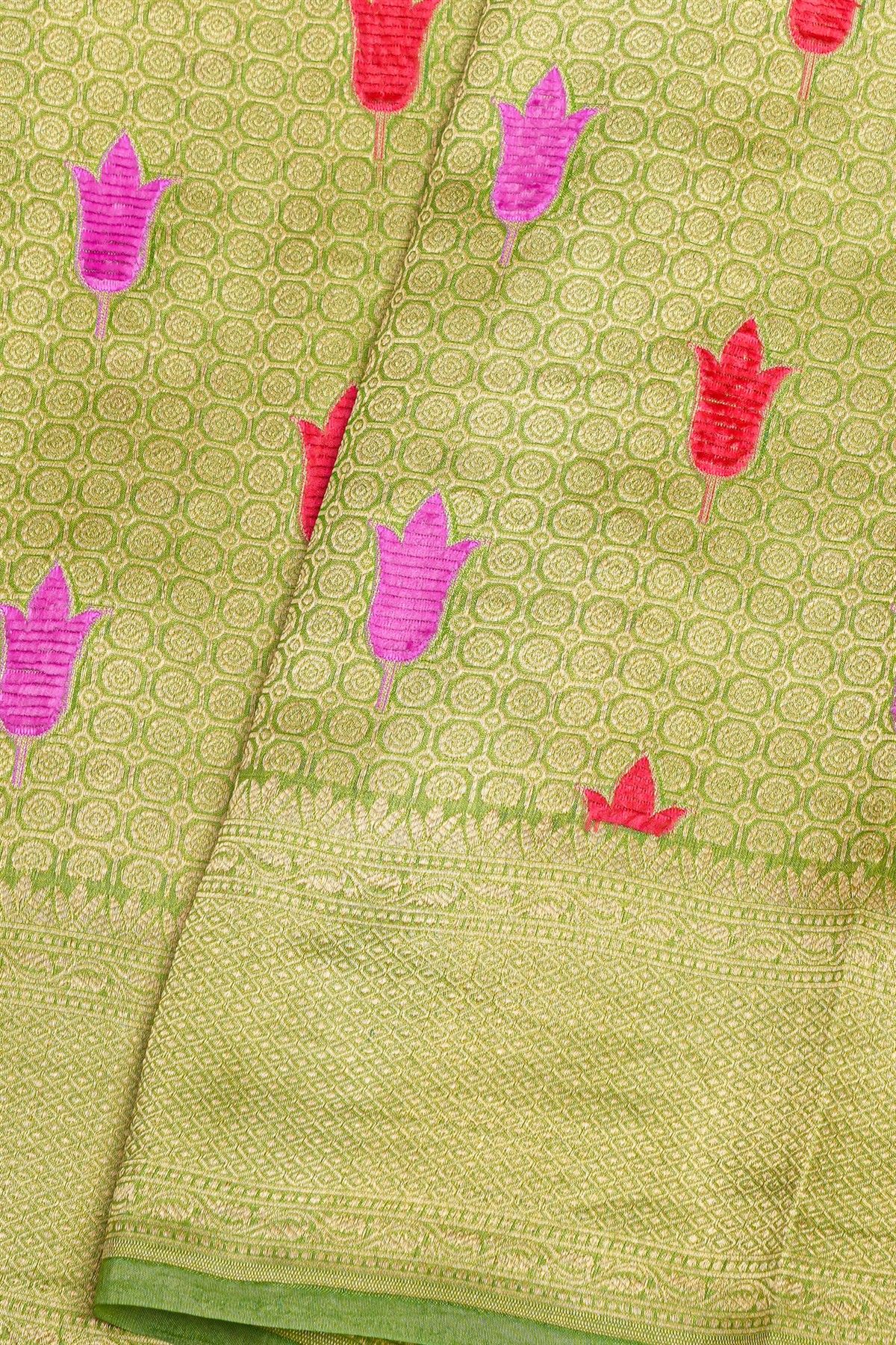 Banarasi Silk Light Green Saree