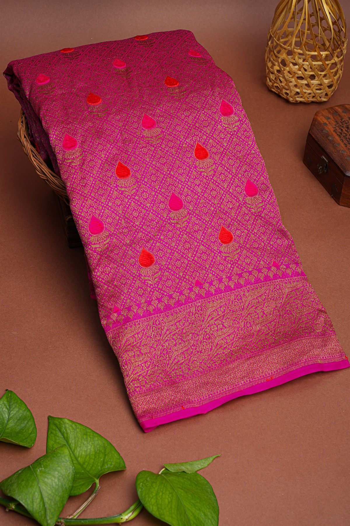 Banarasi Silk Pink Saree