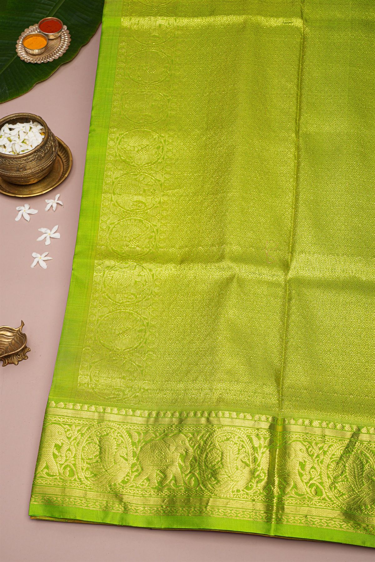 Venkatagiri Silk Pink Saree