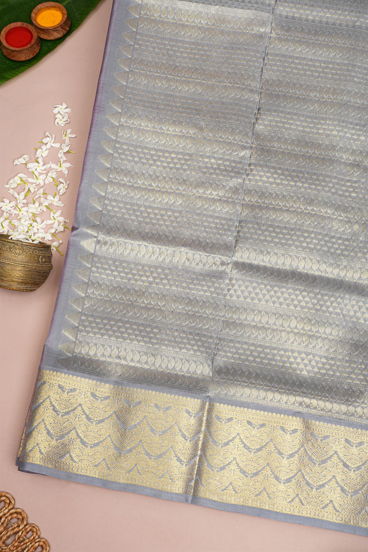 Venkatagiri Silk Lavender Saree