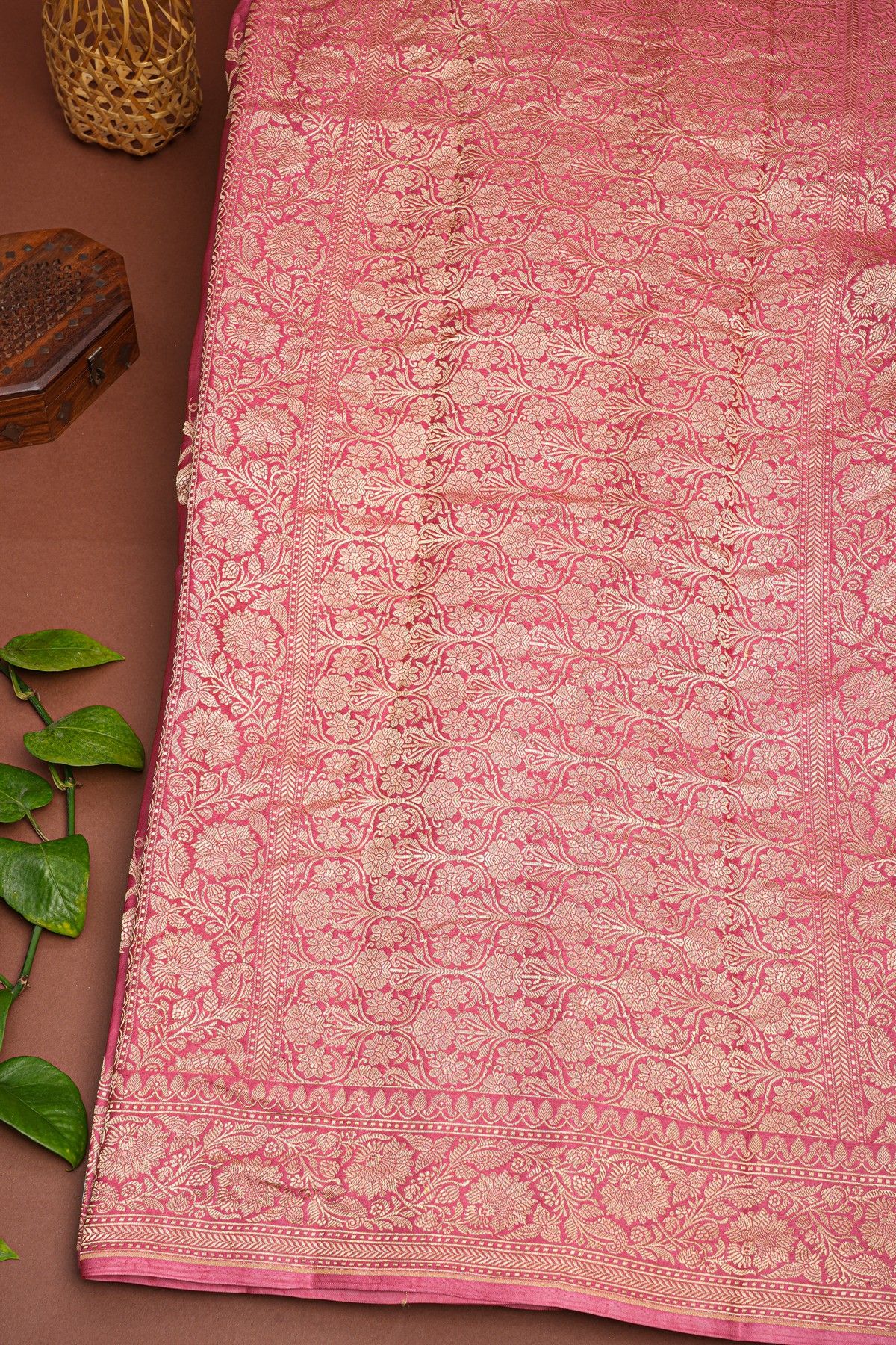 Banarasi Silk Pink Saree