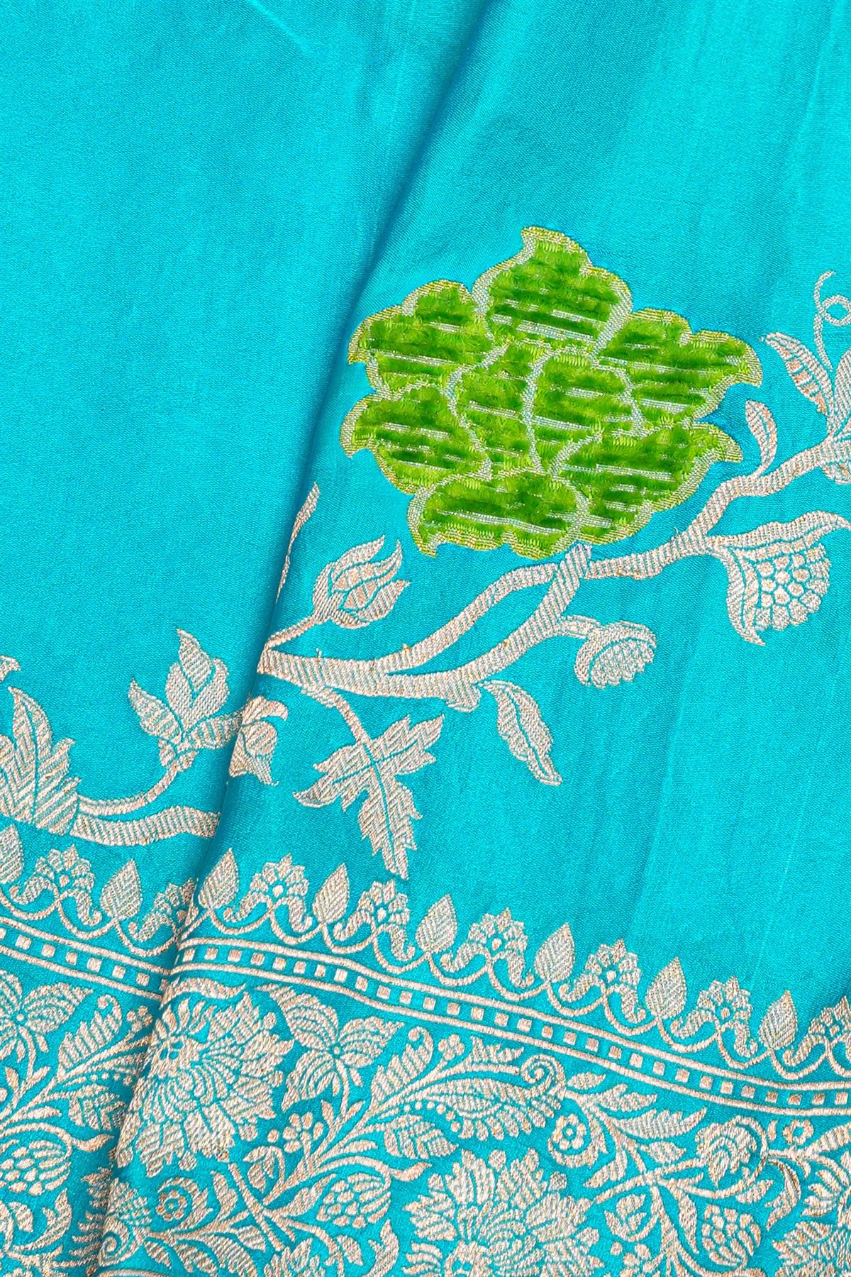 Banarasi Silk Sky Blue Saree