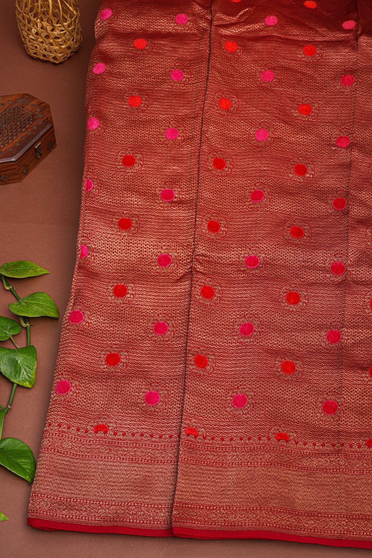 Banarasi Silk Red Saree