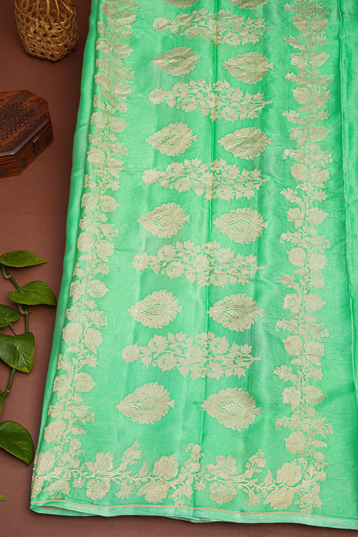 Banarasi Silk Sea Green Saree