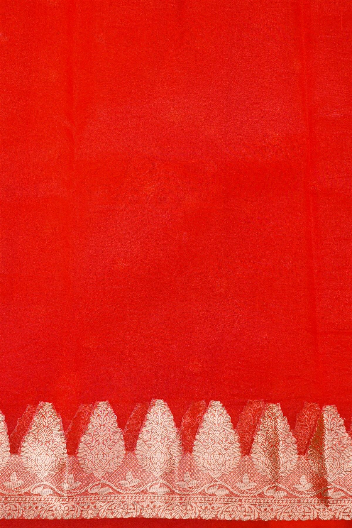 Designer Organza Red Saree