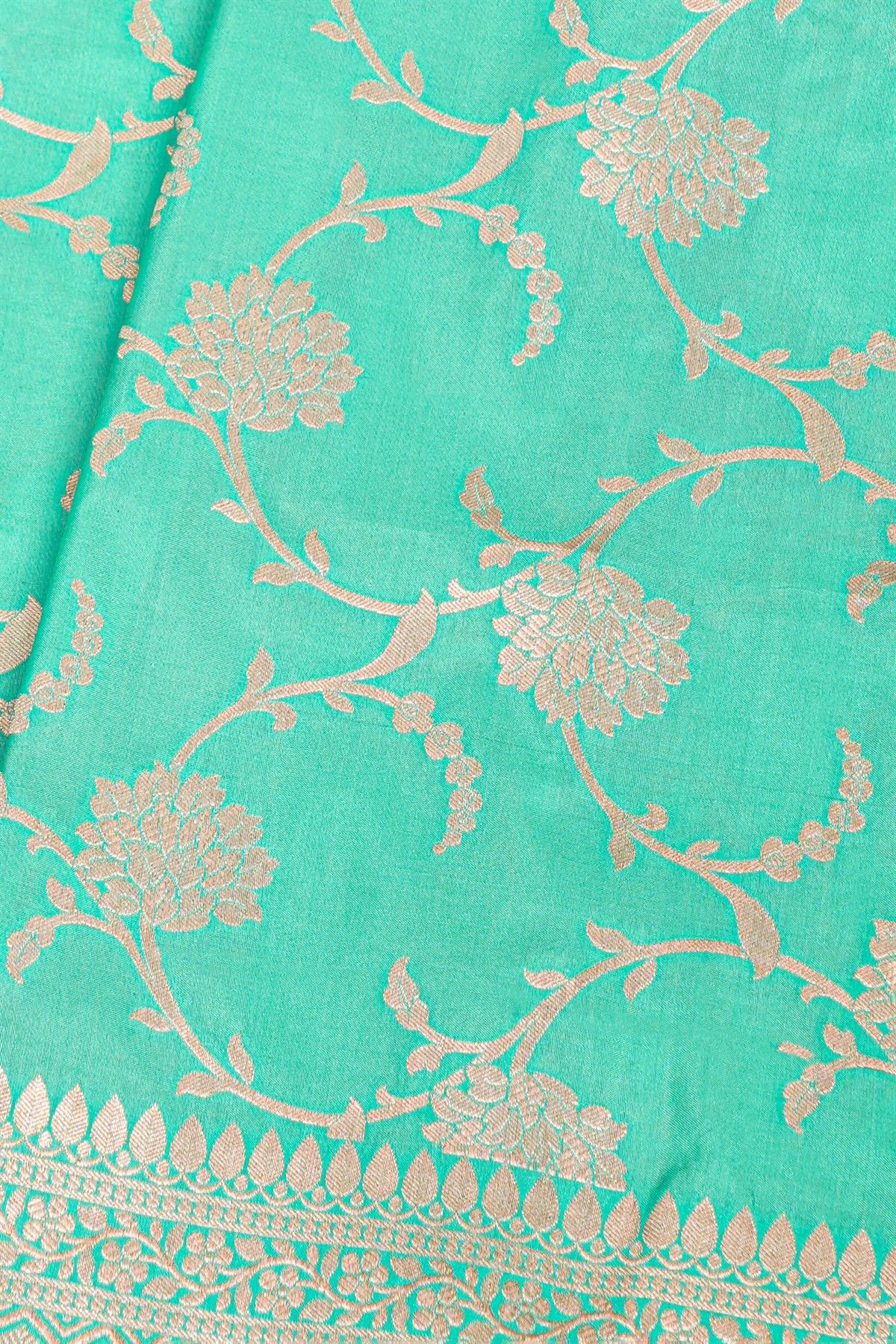 Banarasi Silk Sea Green Saree