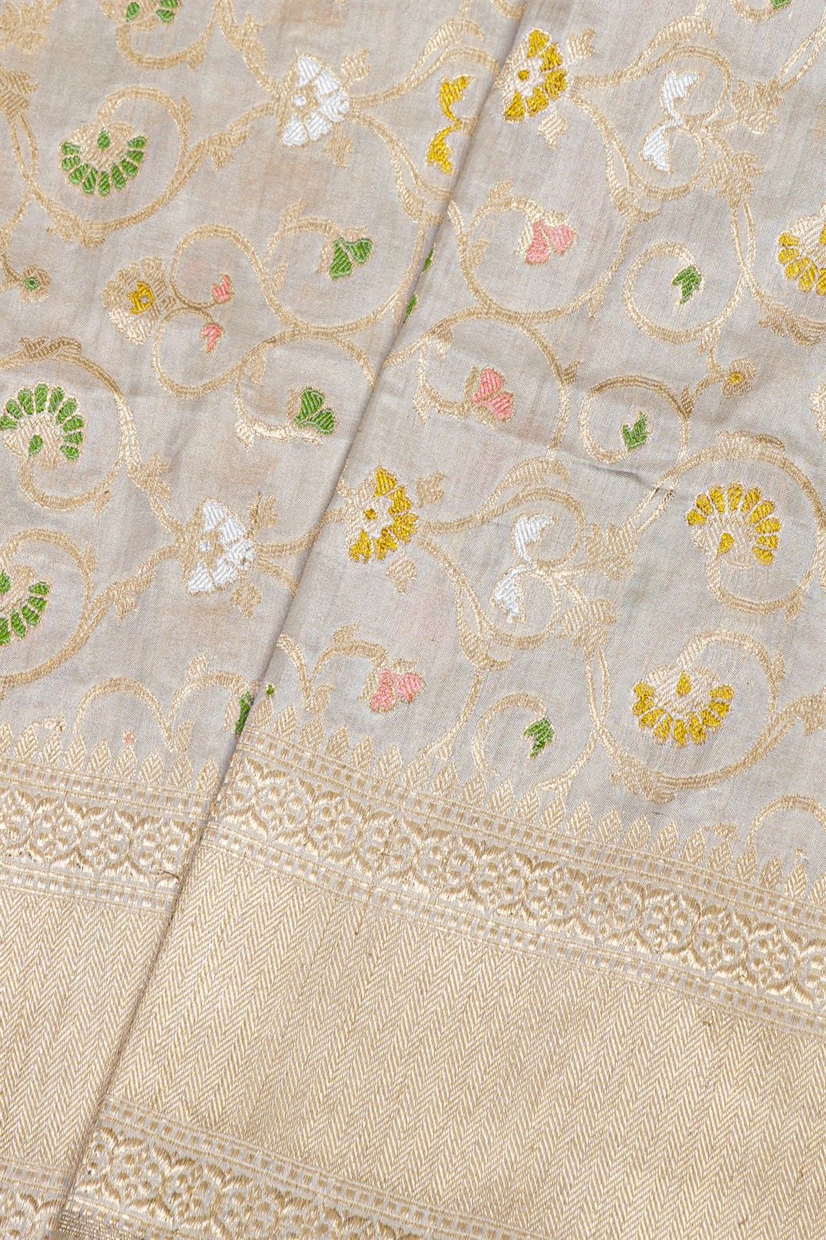 Banarasi Silk Light Grey Saree